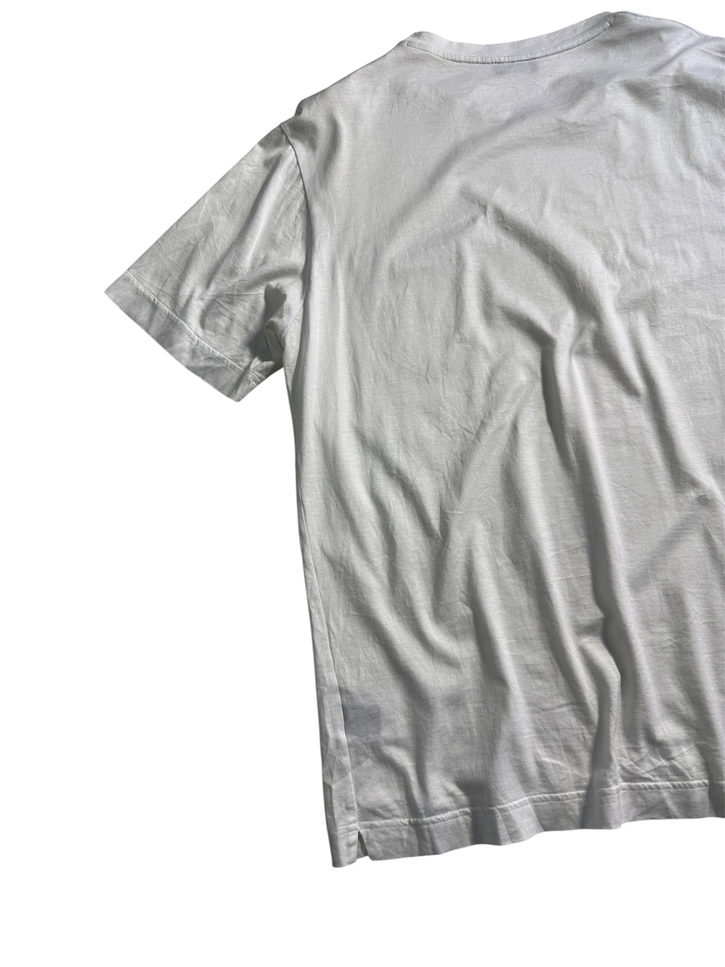 Drumohr Pocket Tshirt White Minimal Made in Italy