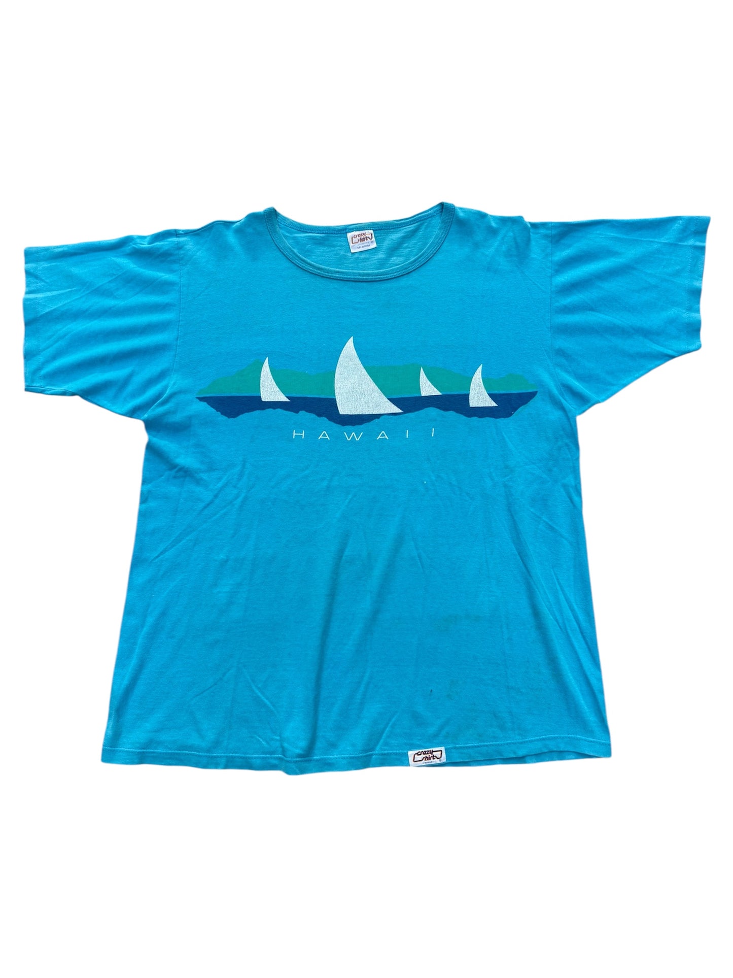 Vintage 1980s Crazy Shirts Hawaii Sailing Tshirt