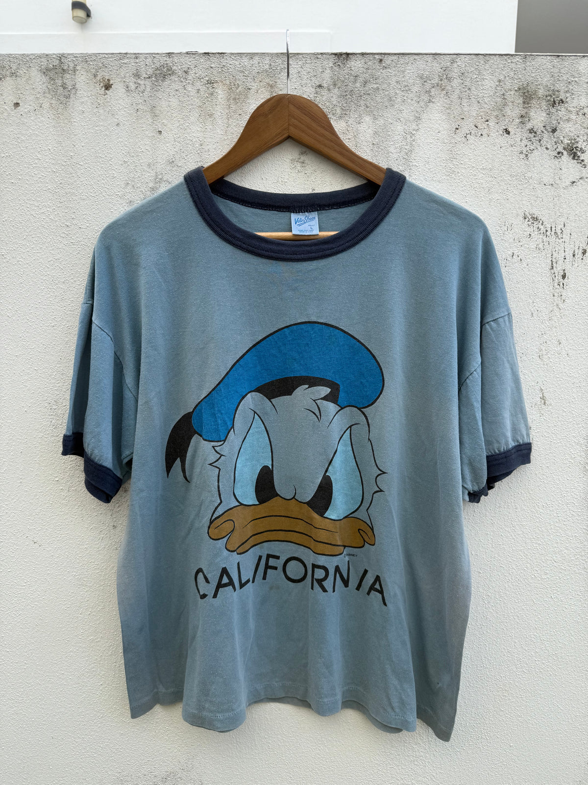 Vintage Donald Duck California Disney Ringer Tshirt
