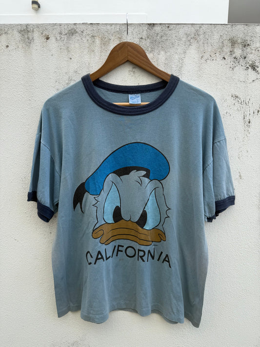 Vintage Donald Duck California Disney Ringer Tshirt