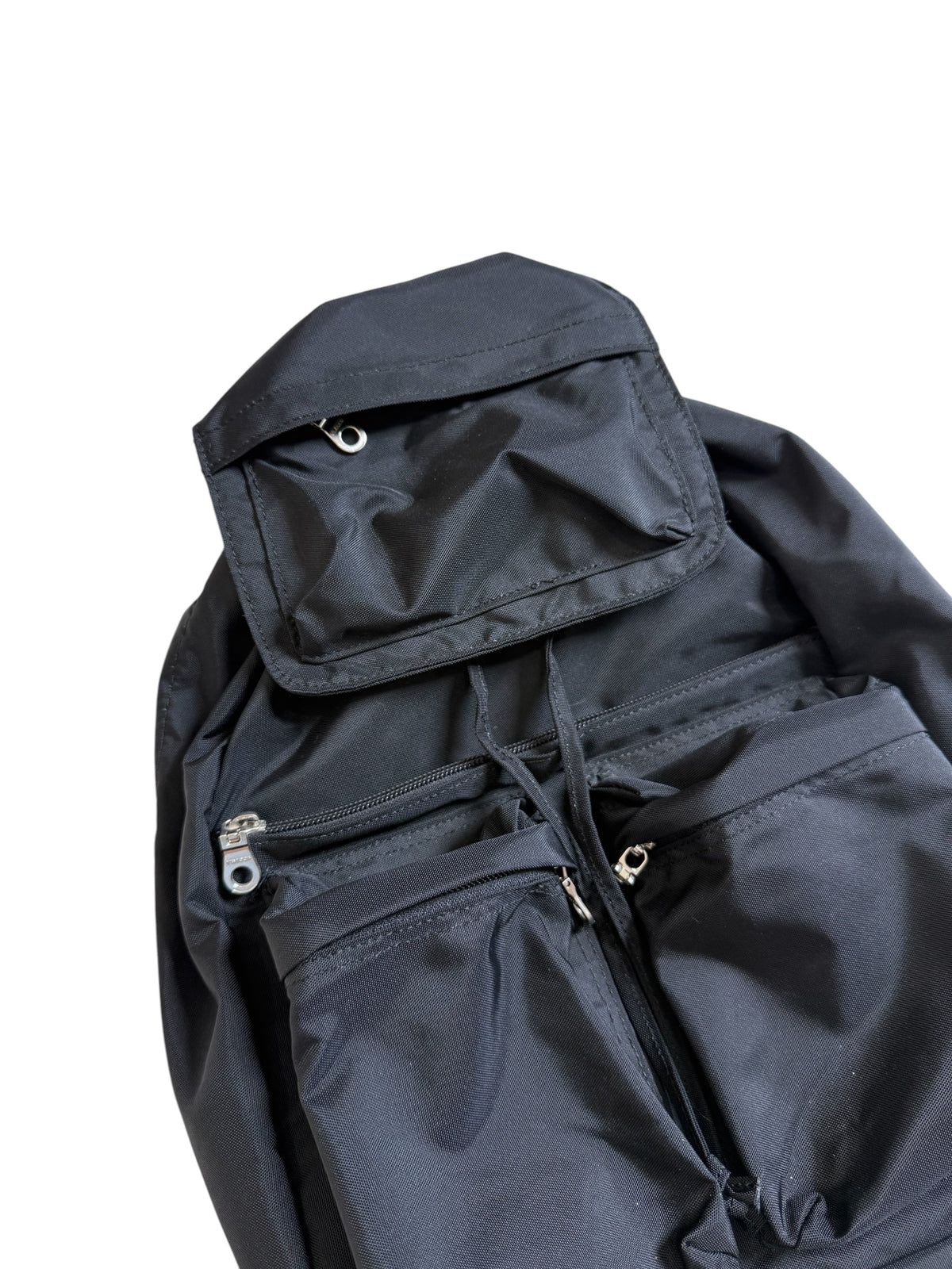 Vintage Y’SACCS Yohji Yamamoto Black Nylon Multi Pocket Backpack