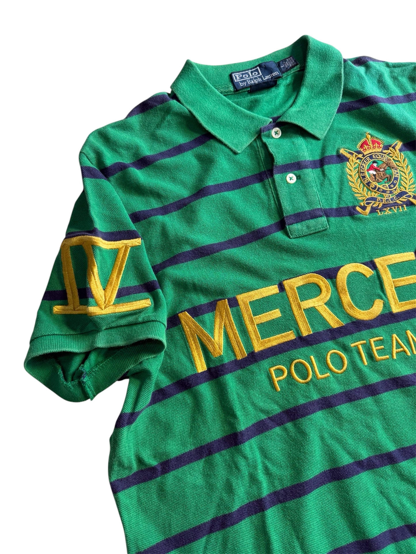 Polo Ralph Lauren Mercer Polo Team Striped Shirt Custom Fit