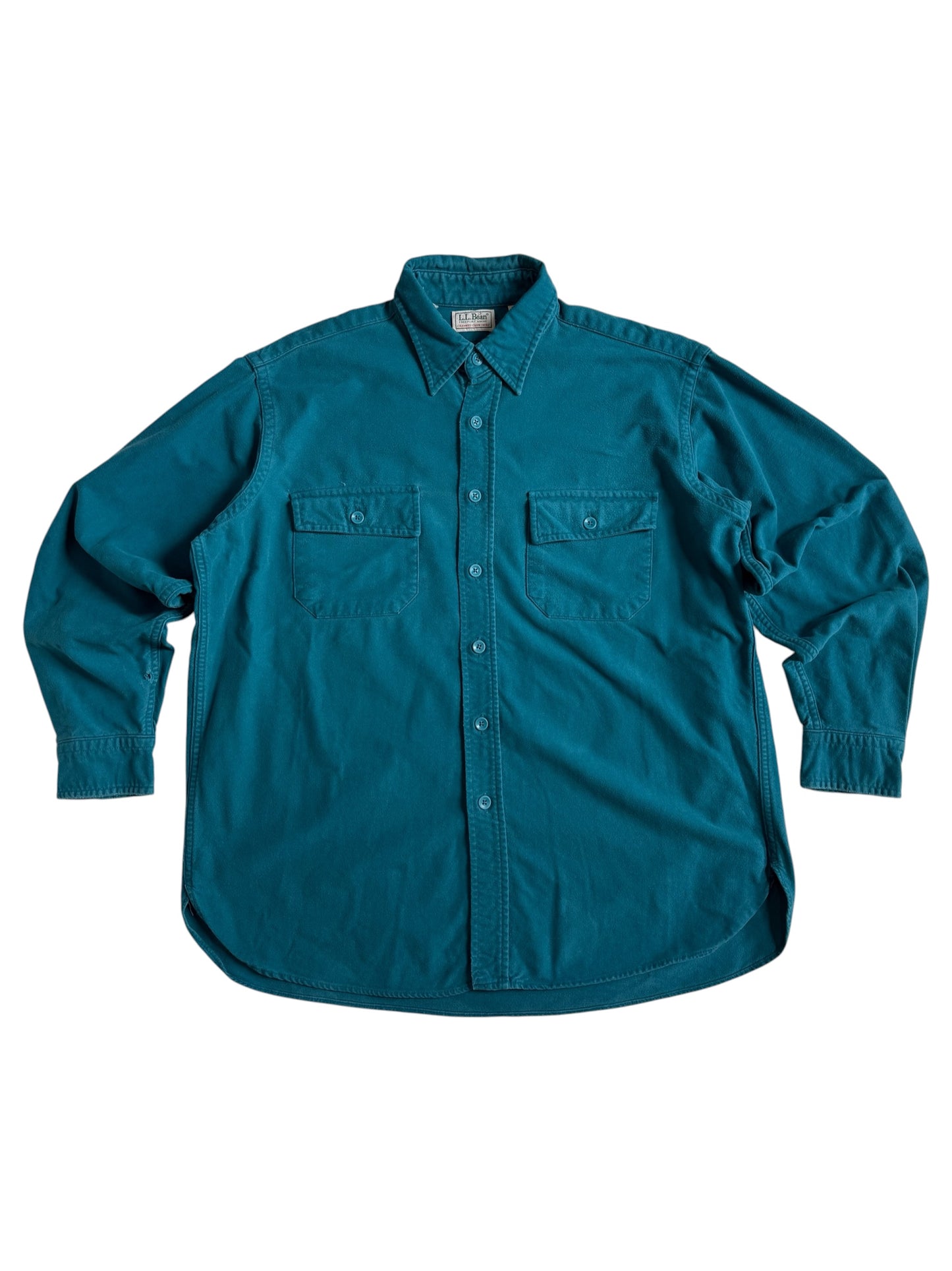 Vintage 80s-90s LL Bean Chamois Cloth Shirt Made in USA