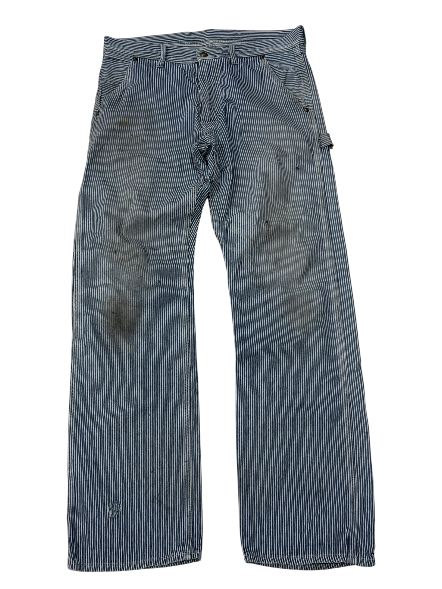 OshKosh Classic Hickory Stripe Carpenter Work Pants