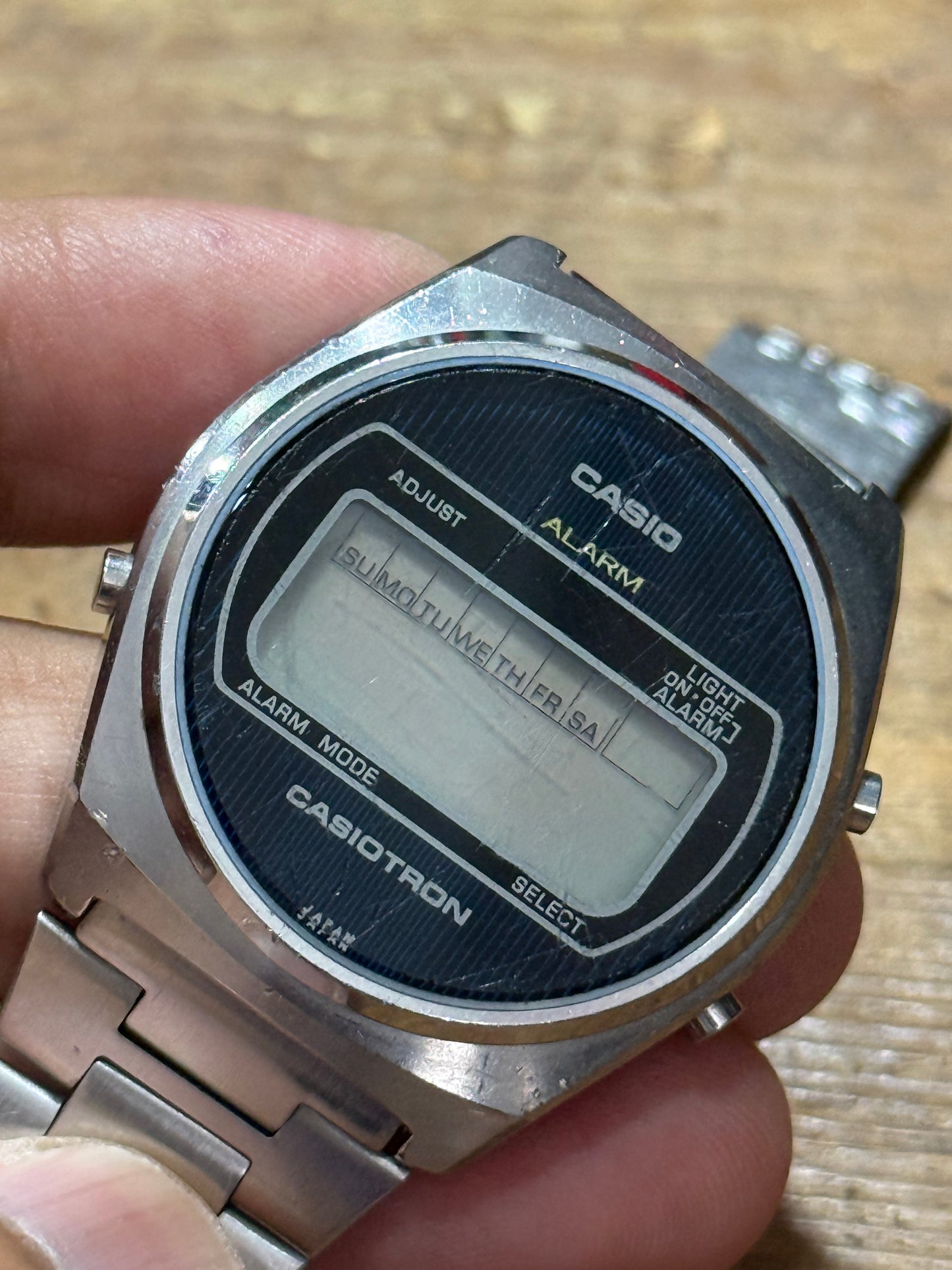 Vintage Casio 25CR-16 Casiotron Japan Watch Junk Not Working For Parts