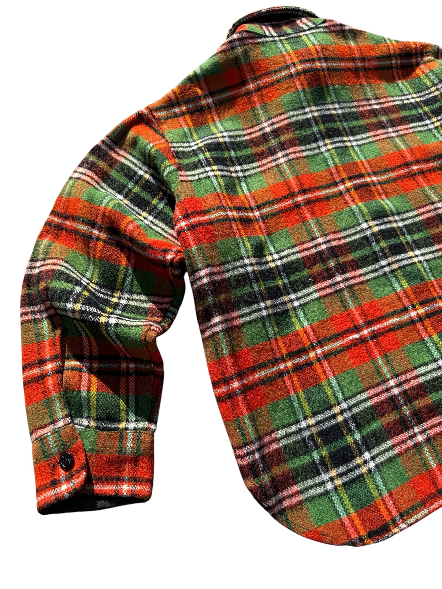 Vintage 1980s JC Penney Wool Blend Plaid Shirt Tartan Workwear