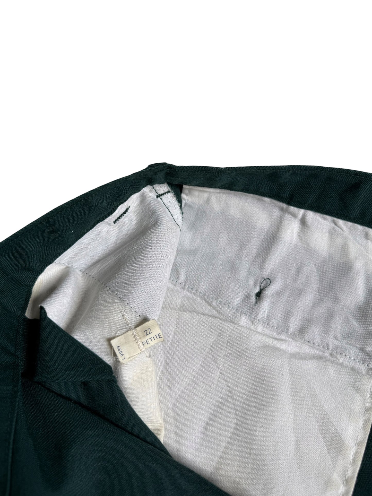 Vintage Dickies Green Work Pants Pleated Trousers USA