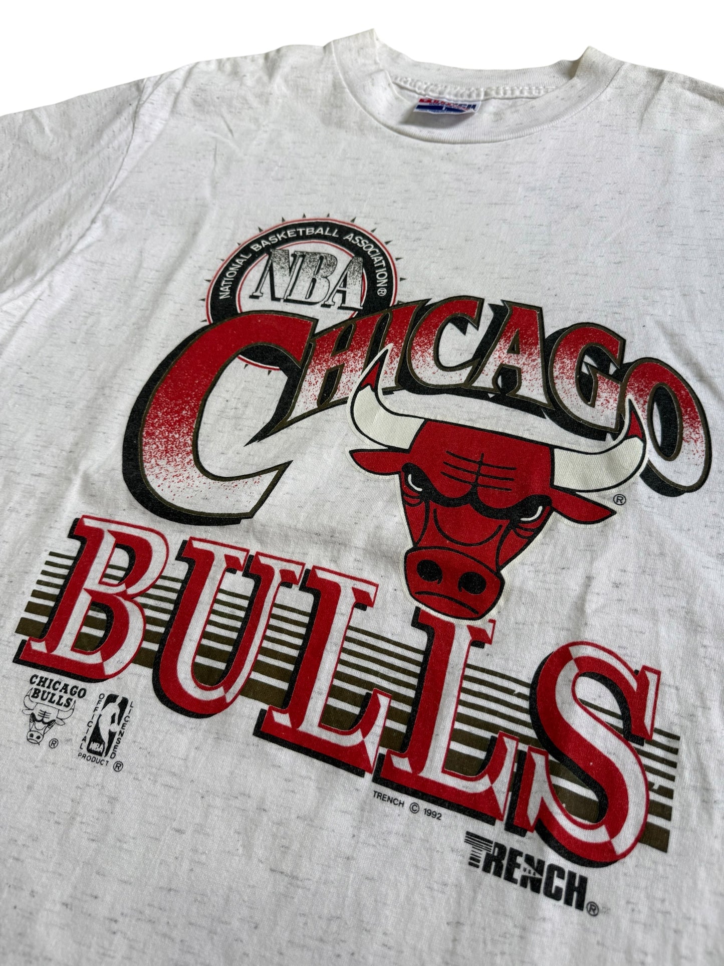 Vintage 1992 Chicago Bulls NBA Logo Tshirt Made in USA