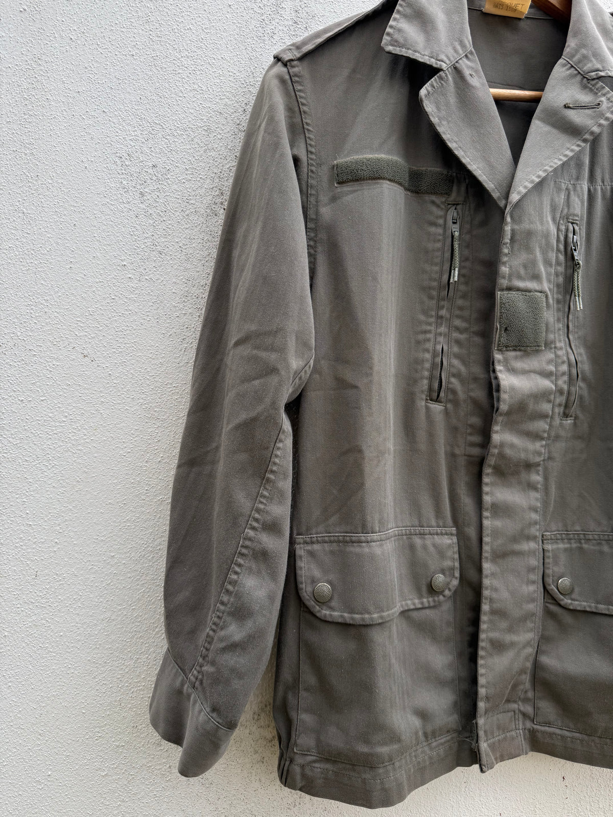 Vintage 1988 French Army F2 Field Jacket SOCOVET HBT Military OG