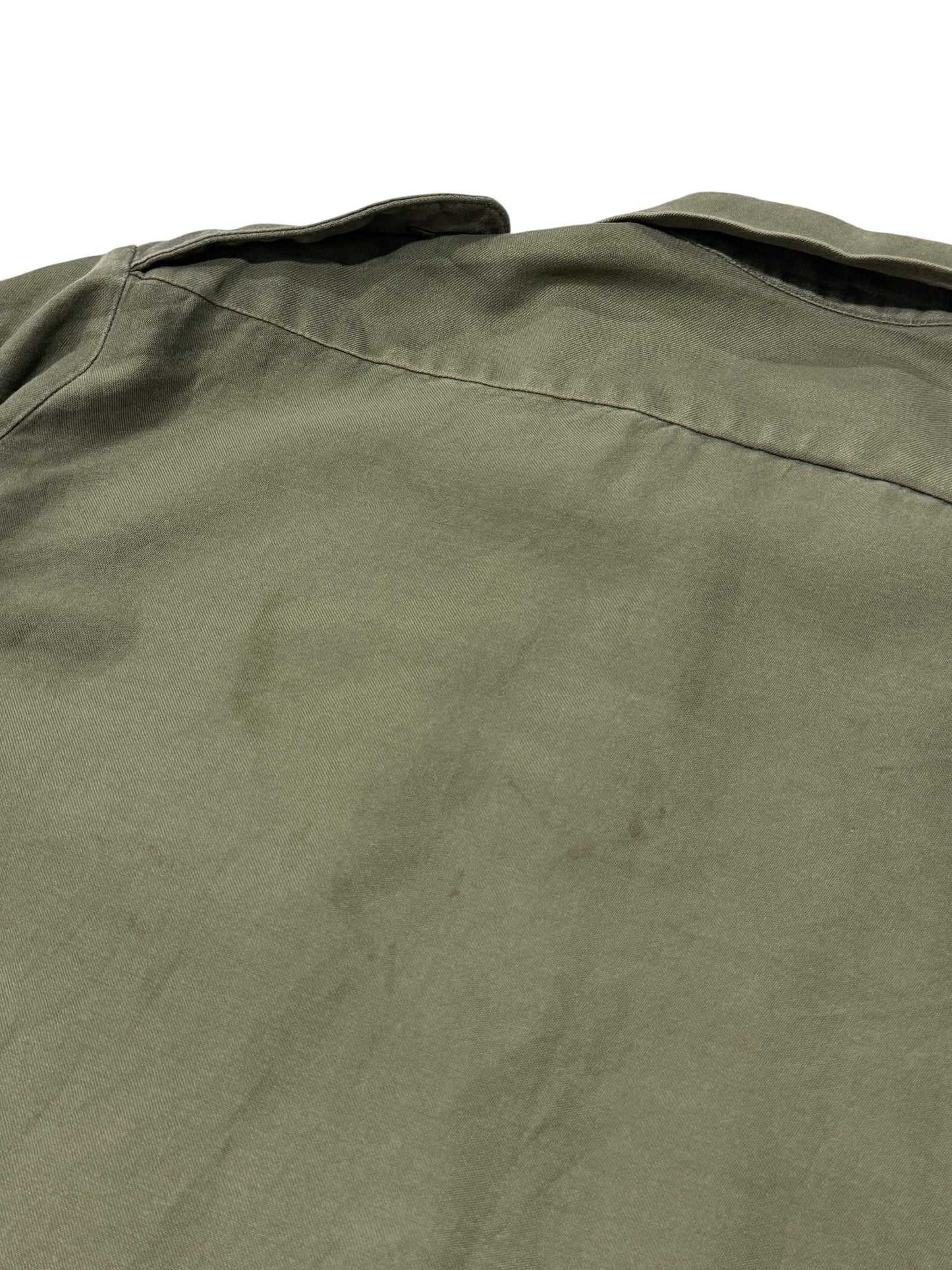 Vintage 1987 West German Army Field Shirt Olive Drab Bundeswehr Feuchter Ringelai