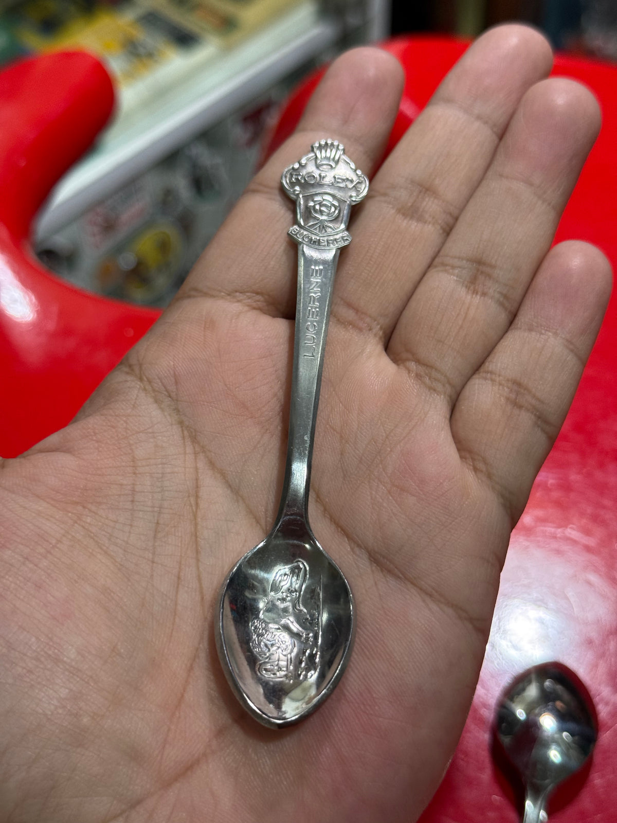 Vintage Rolex Bucherer Lucerne Switzerland Souvenir Spoon Lot of 3