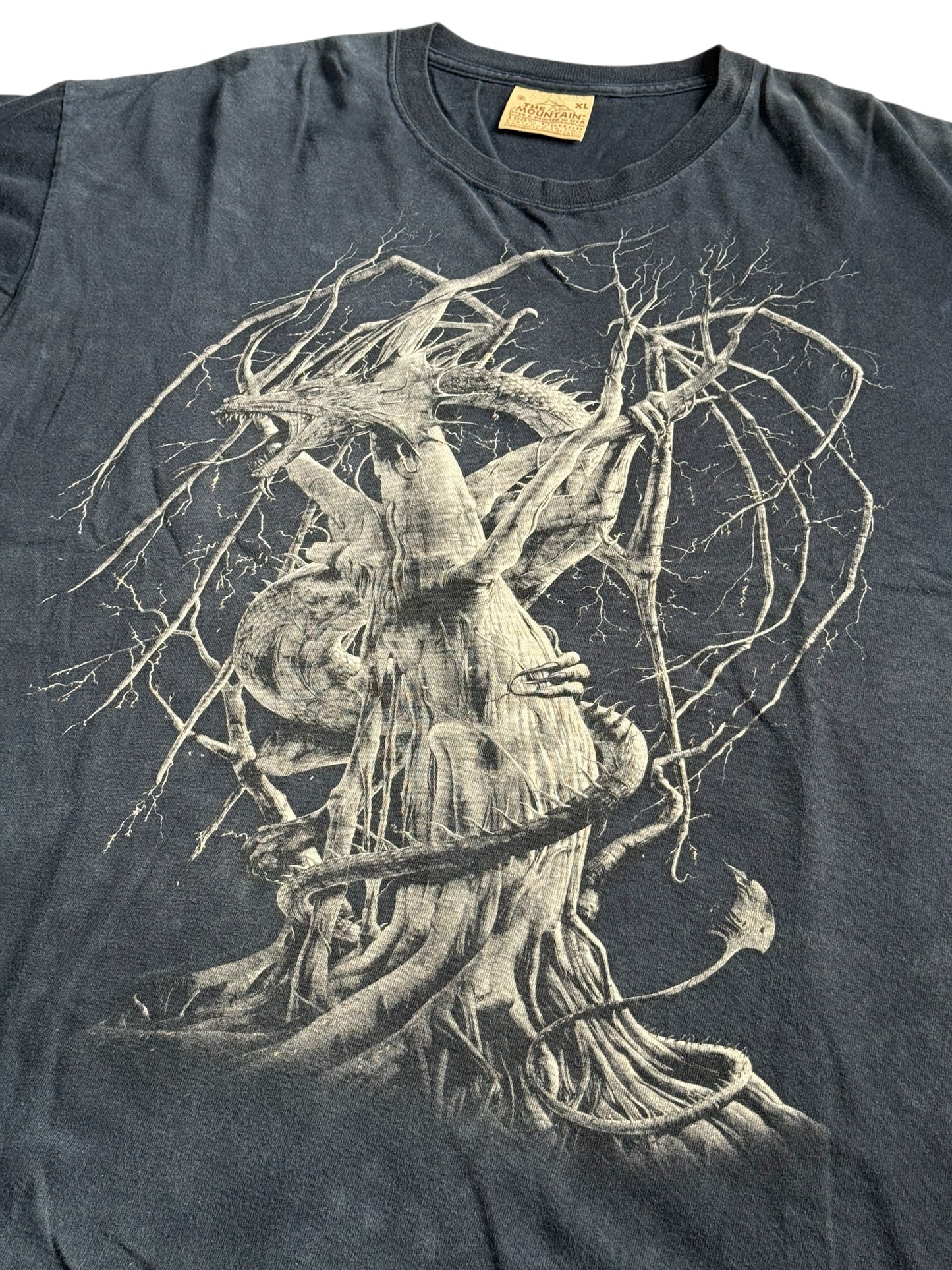 Vintage The Mountain Dragon Tree Graphic Tshirt Oversized