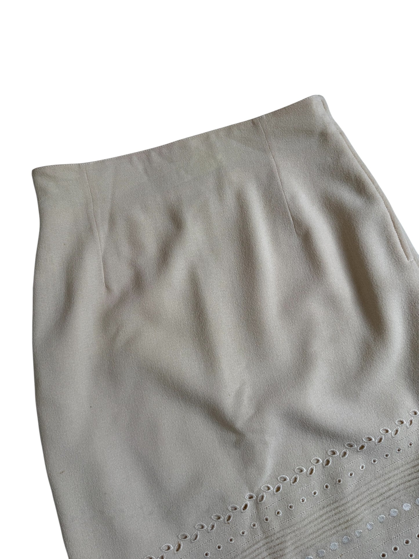 Vintage Gianfranco Ferre Made in Italy Embroidered Pencil Skirt