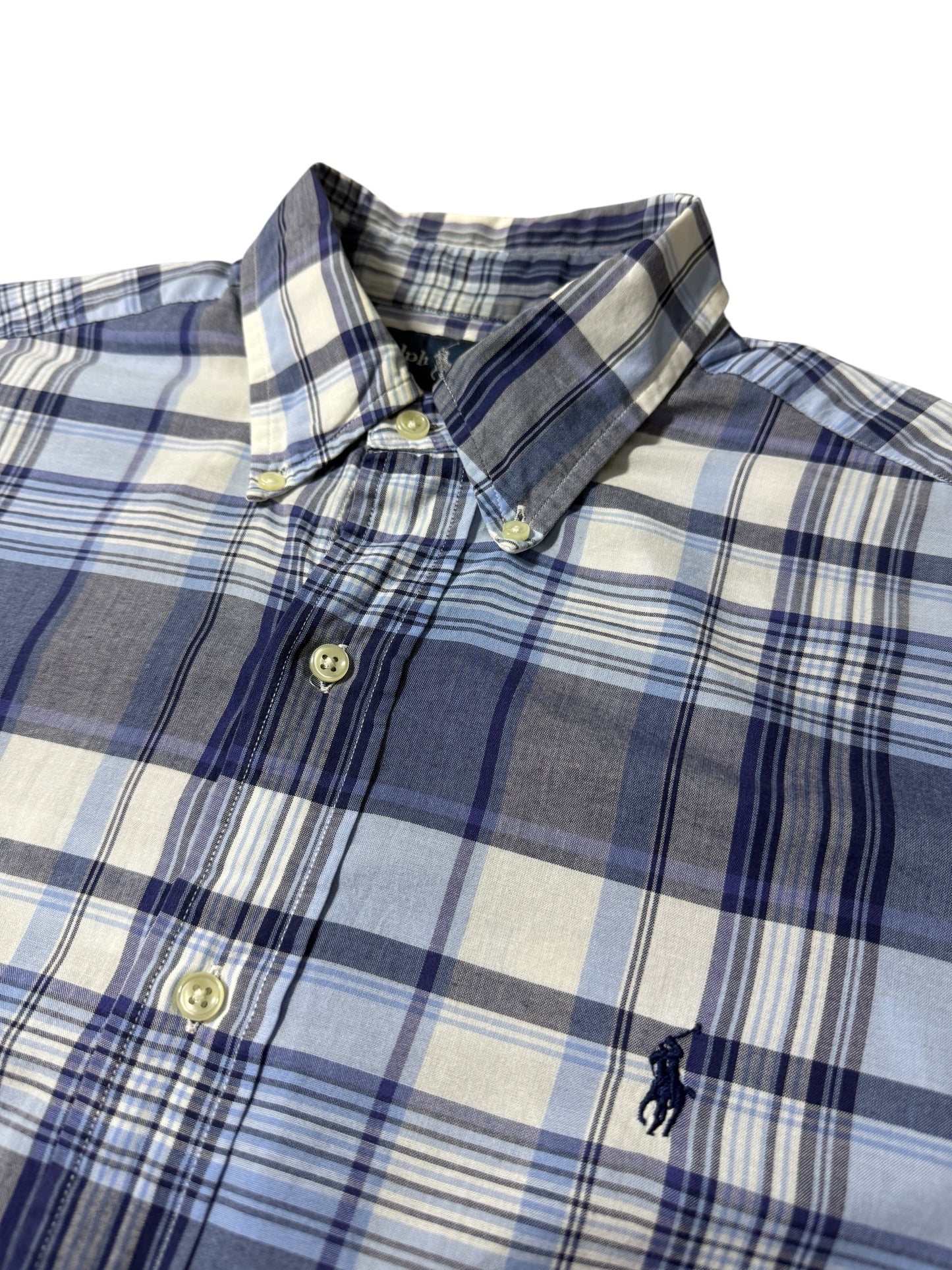Vintage Ralph Lauren Plaid Button Down Shirt Classic Fit