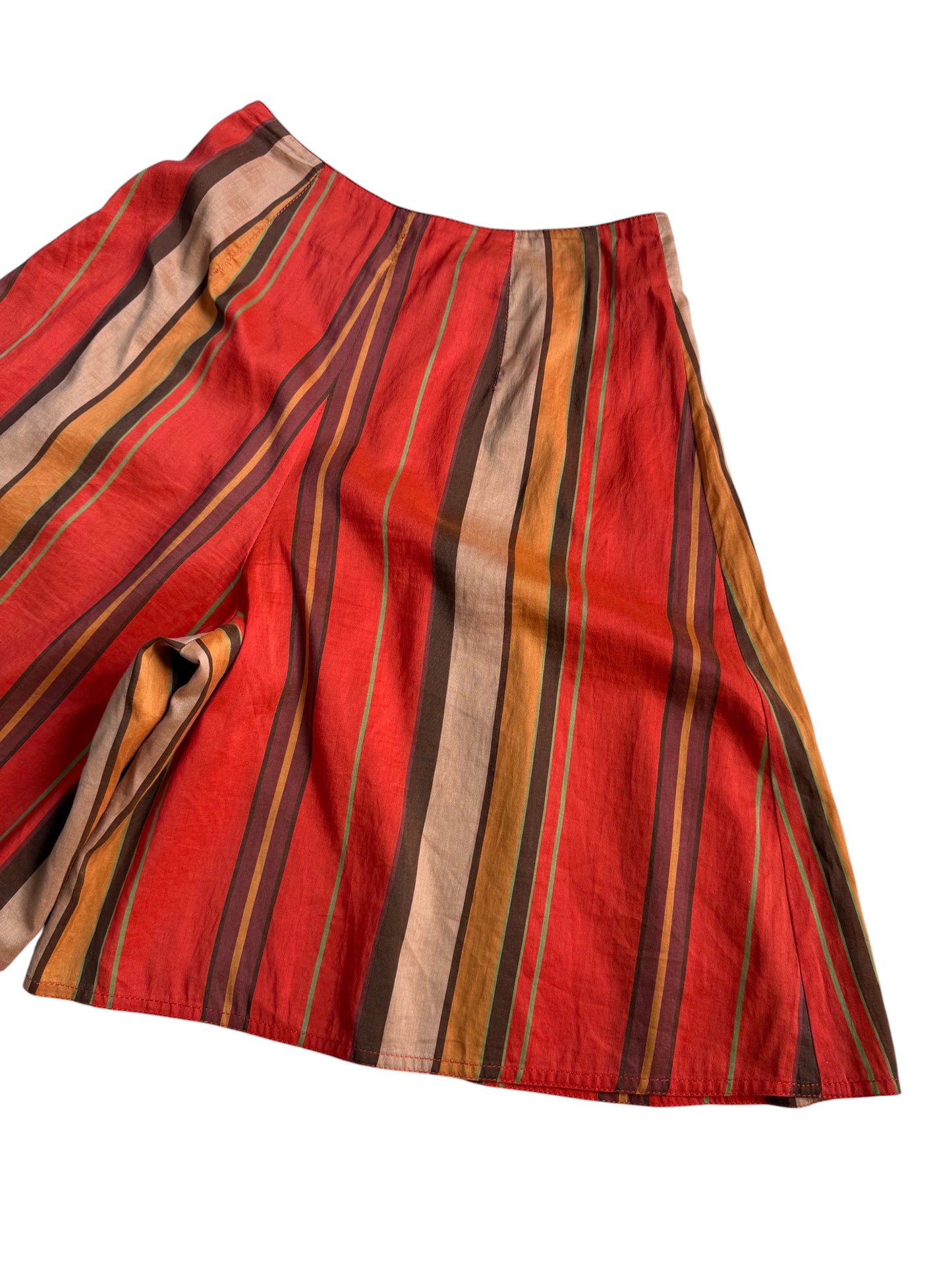 Vintage 1980s-90s MANI by Giorgio Armani Striped Pattern Poplin Shorts