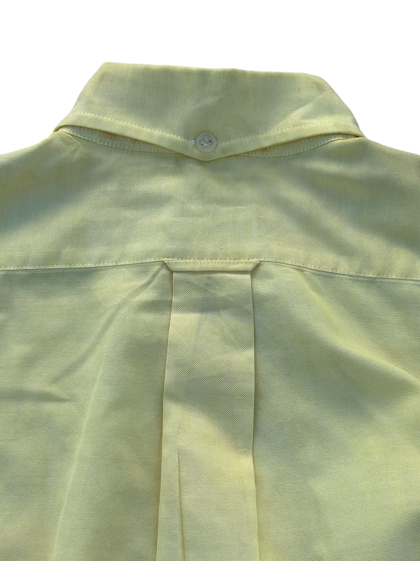 Vintage 70s–80s FANCYING Yellow Button-Down Short Sleeve Shirt