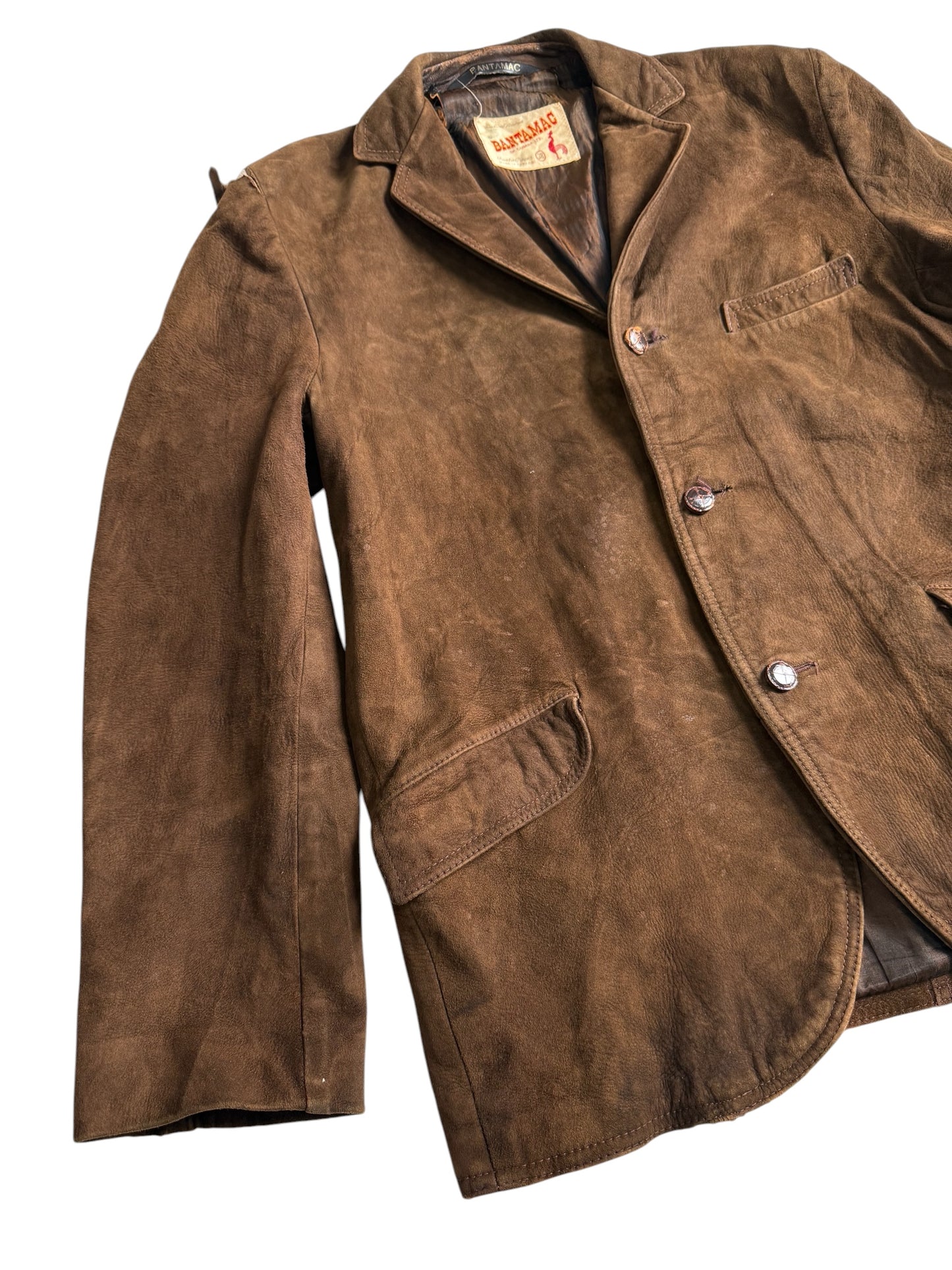 Vintage 1960s Bantamac Leather Sport Coat Blazer Made in Canada