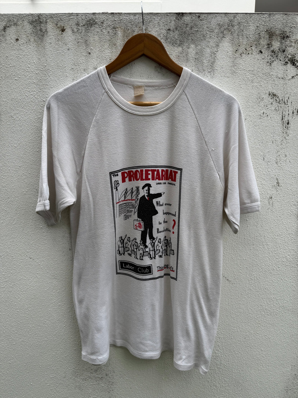 Vintage The Proletariat Labor Club Magazine Tshirt Lenin Communism Left Wing