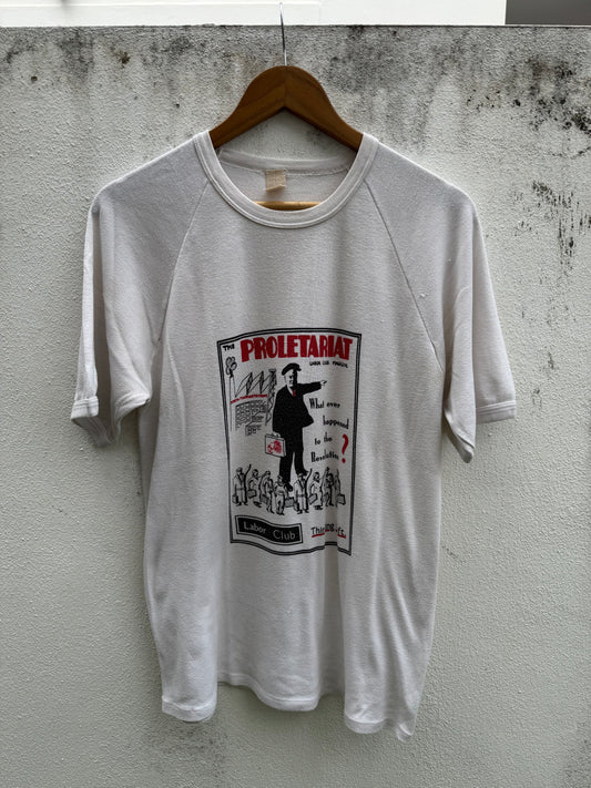 Vintage The Proletariat Labor Club Magazine Tshirt Lenin Communism Left Wing