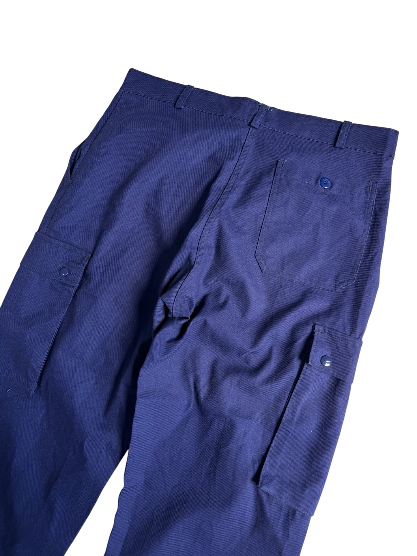 Vintage 1990s French Workwear Cargo Utility Pants