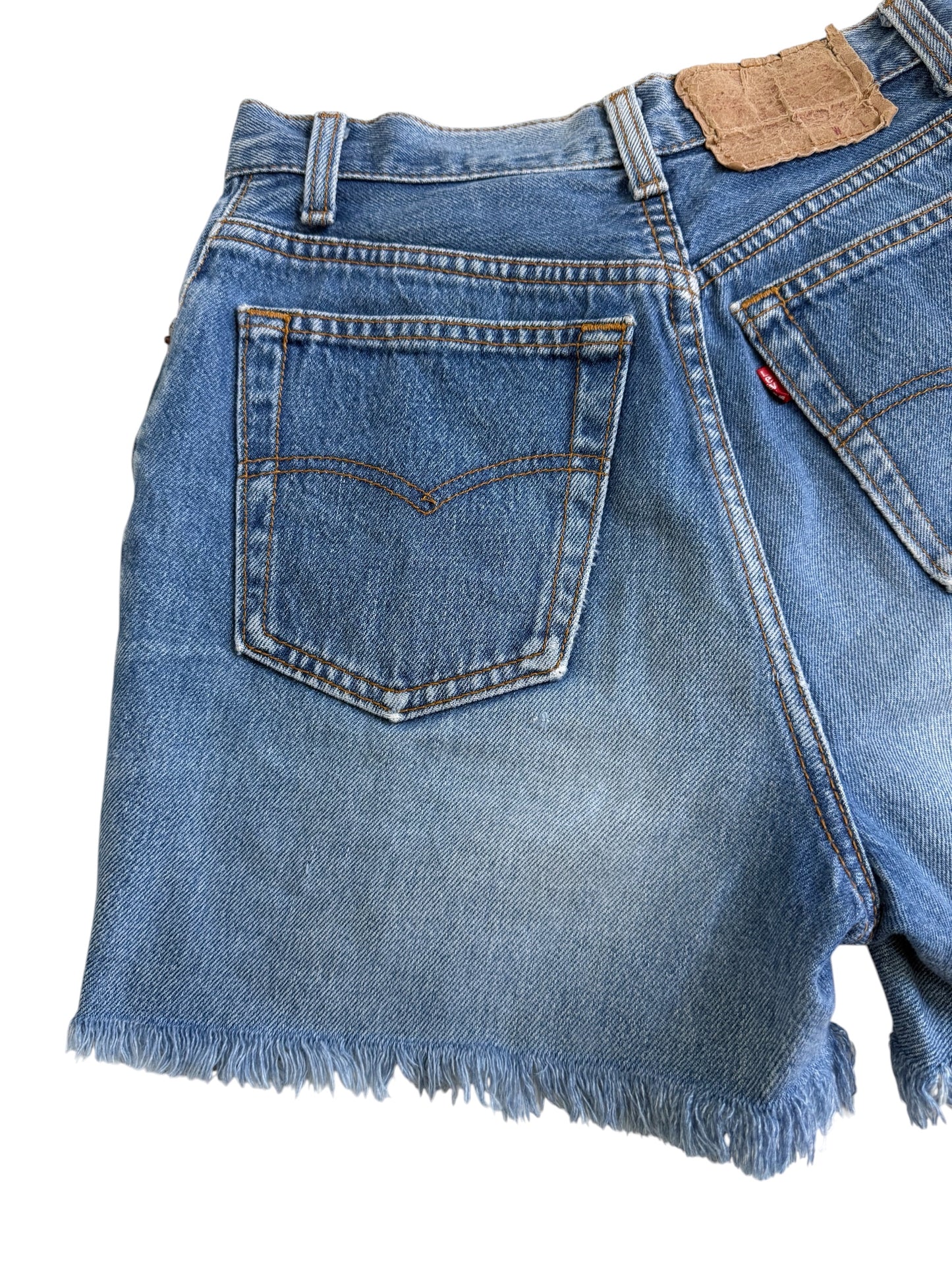 Vintage Levis 501 Cut Off Denim Jeans Made In Usa