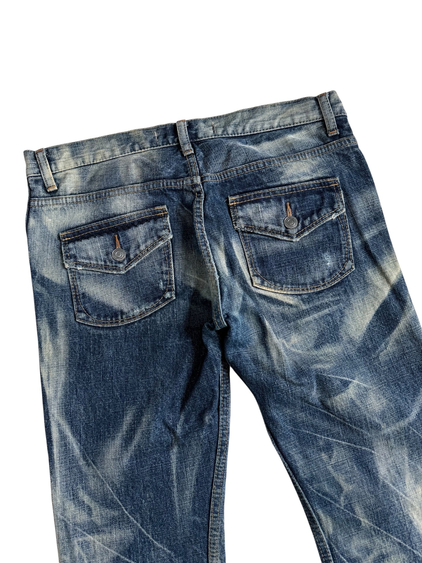Vintage RNA Inc. Alternative Distressed Reworked Denim Jeans