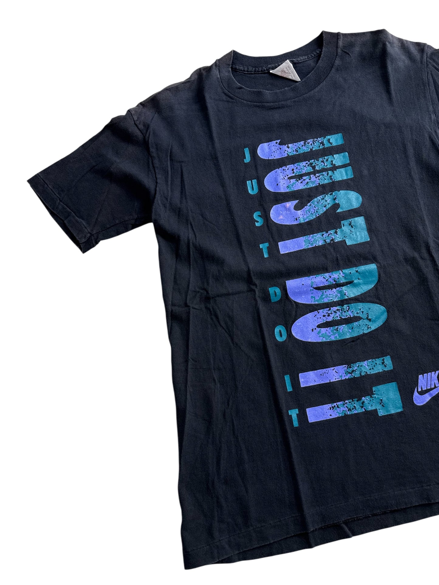 Vintage Nike Just Do It Vertical Logo Tshirt Made In USA