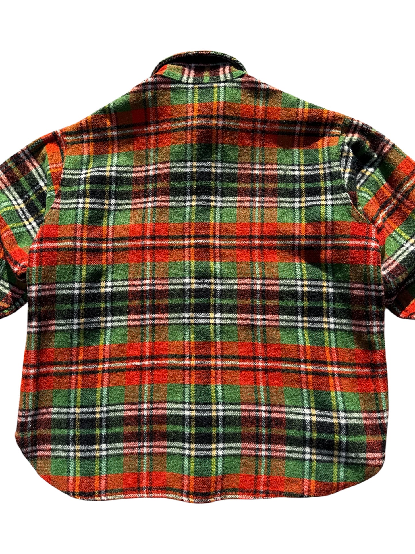 Vintage 1980s JC Penney Wool Blend Plaid Shirt Tartan Workwear