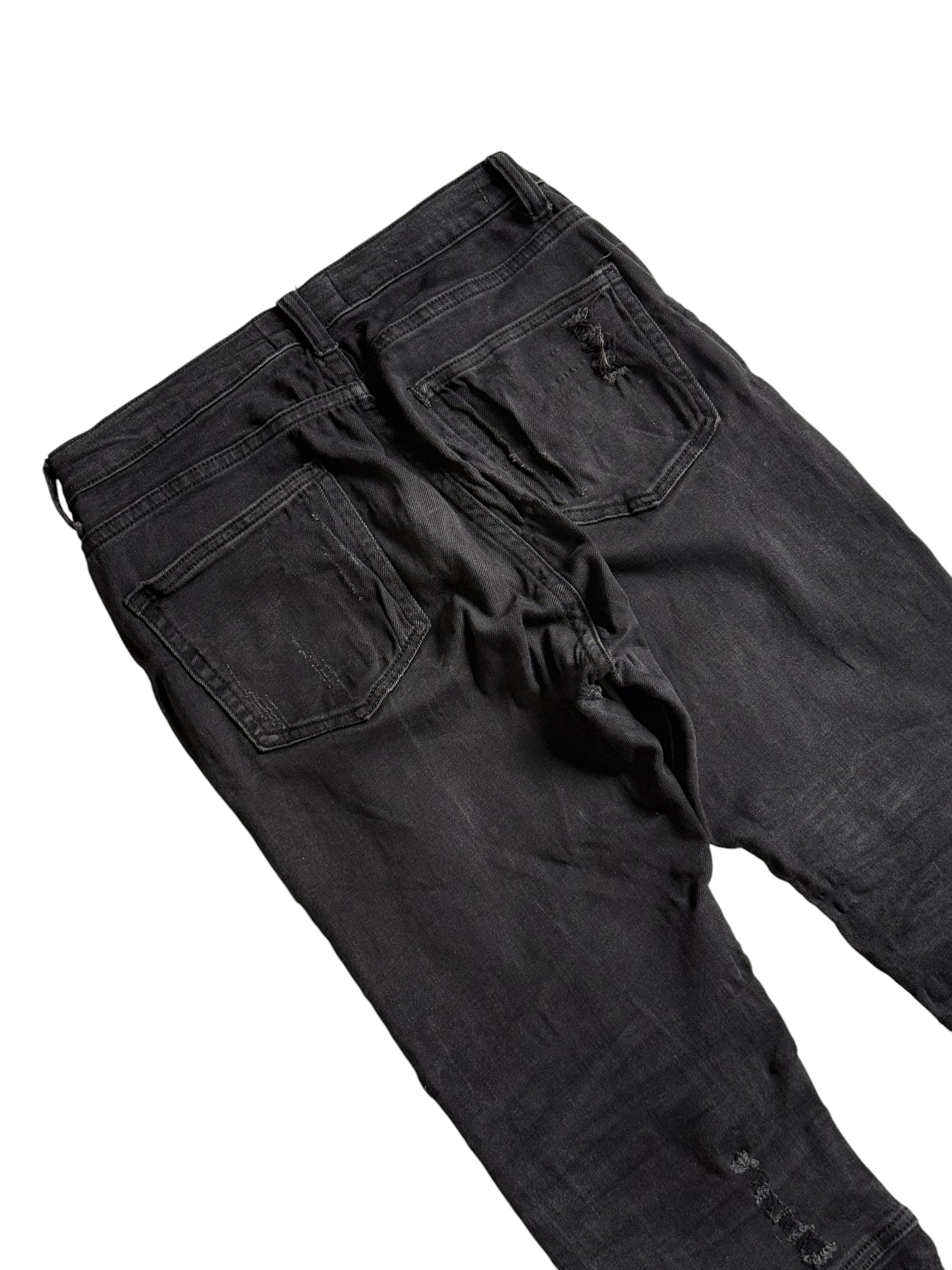 Happy Peace Japan Distressed Biker Punk Goth Denim Jeans