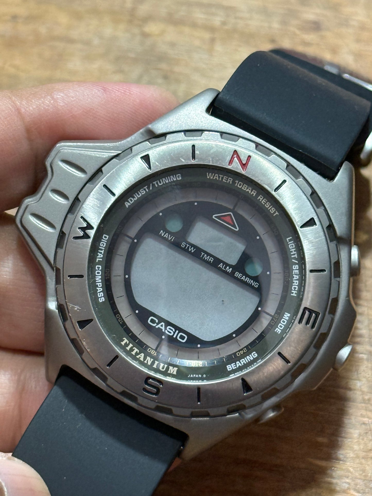 Vintage Casio CPW-401 Japan Watch Junk Not Working For Parts
