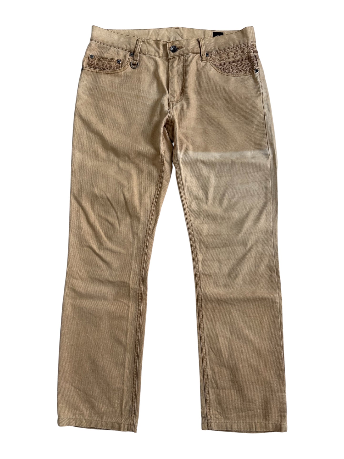 Semantic Design Embroidered Skull Denim Jeans Japanese Designer Pants
