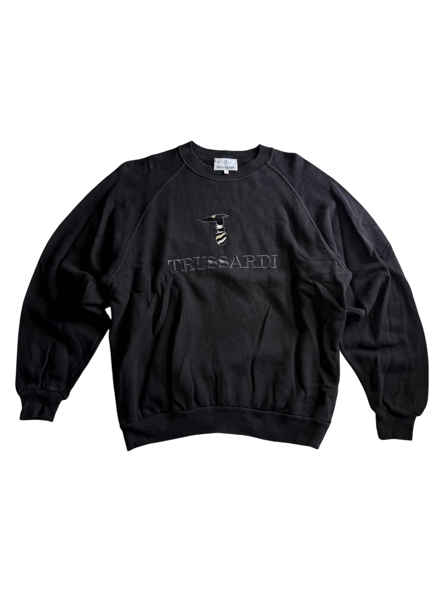Vintage Trussardi Made in Italy Embroidered Logo Sweatshirt