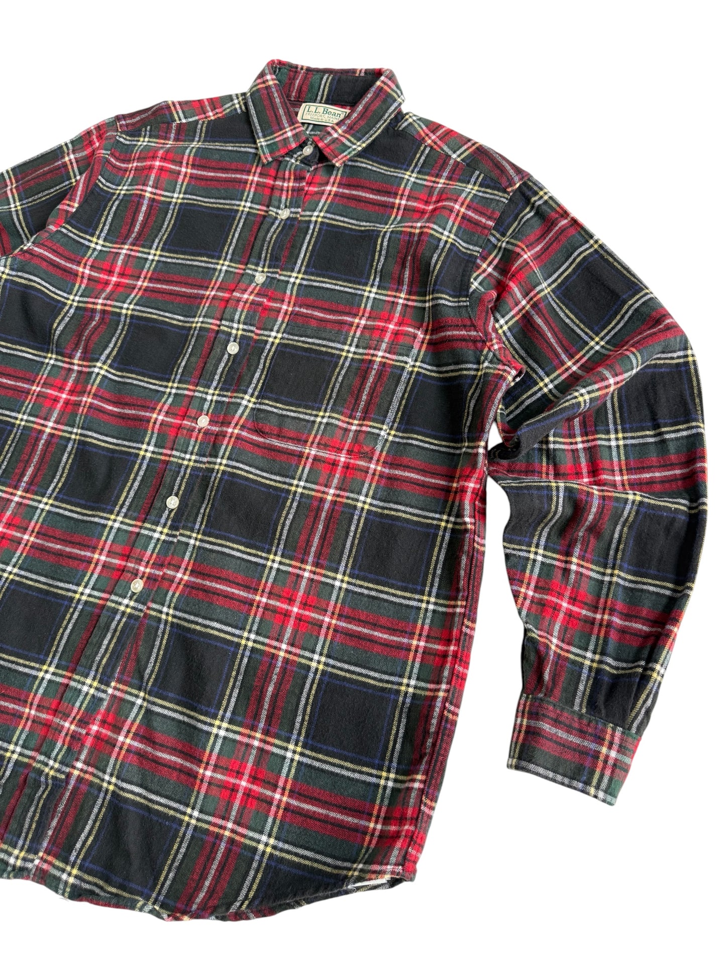 Vintage LL Bean Made in USA Plaid Flannel Shirt
