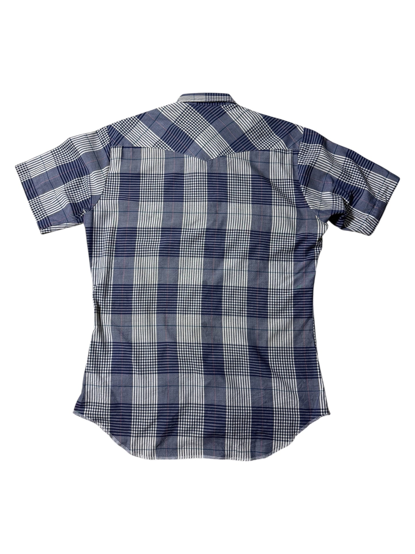 Vintage 1970s-80s Wrangler Plaid Western Shirt