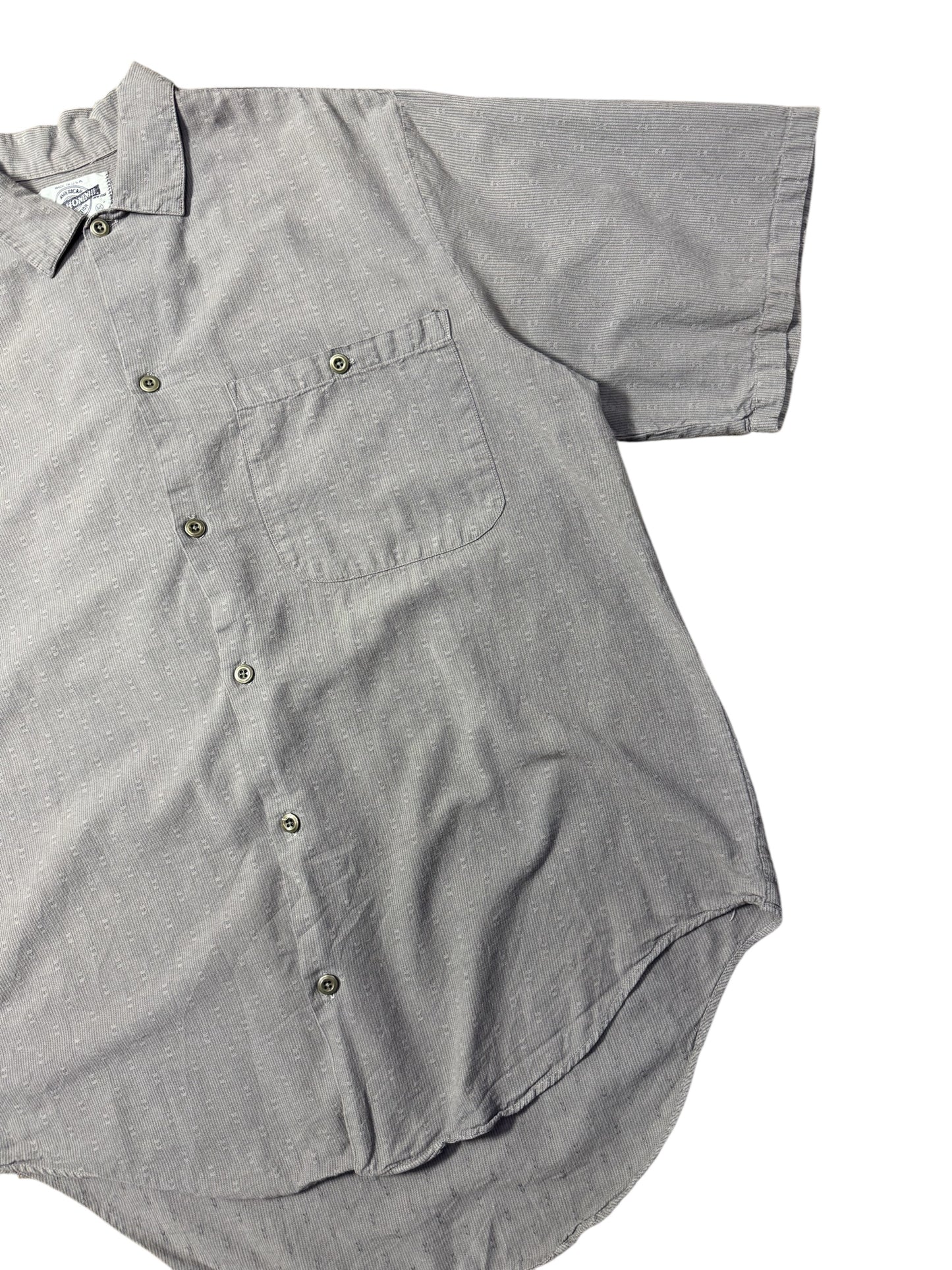 Vintage 1980s–90s BON HOMME USA Made Cotton Utility Shirt
