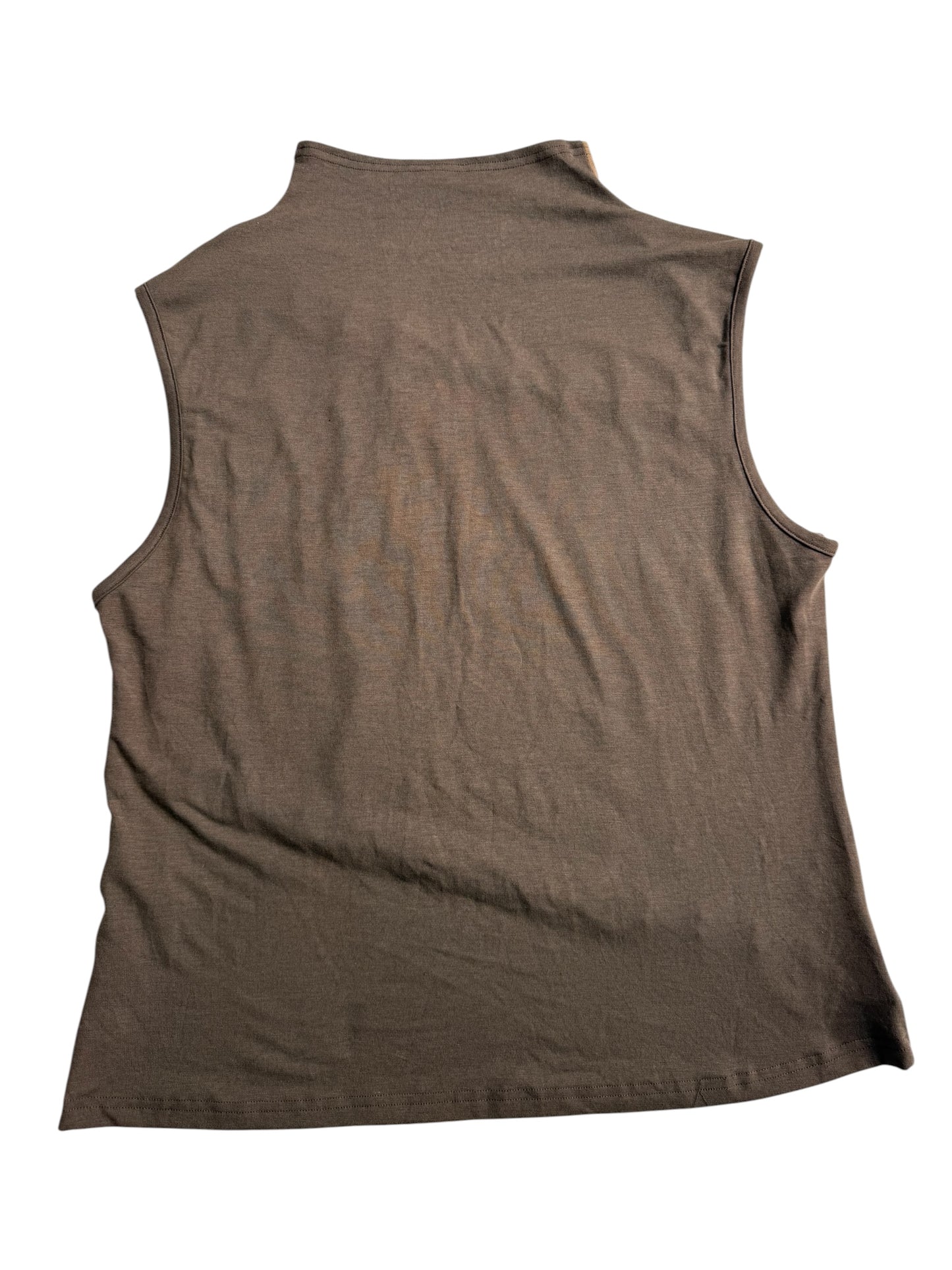 Via Faburrica by TGM Leopard Print Sleeveless Top Y2K Punk Goth