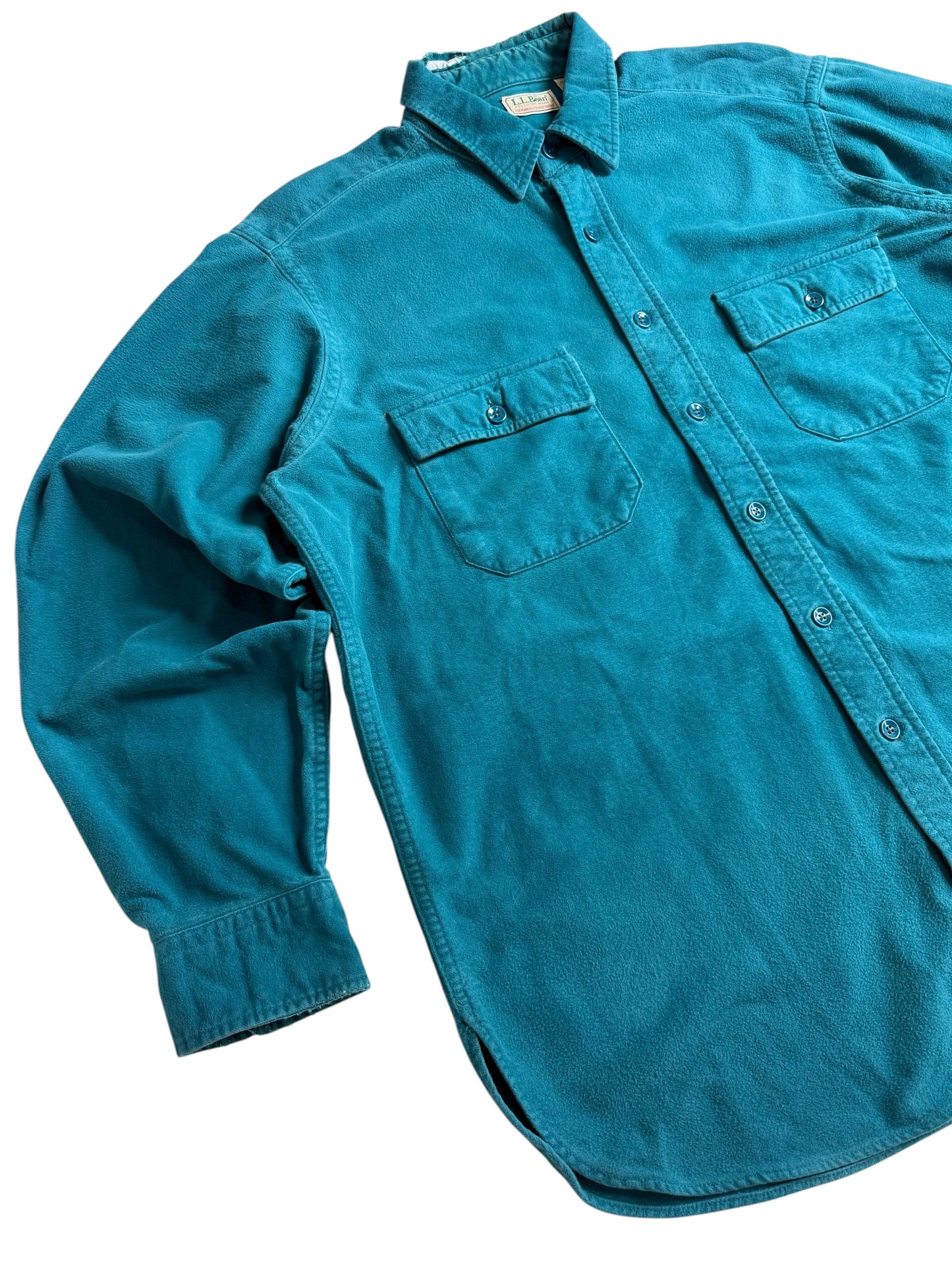 Vintage 80s-90s LL Bean Chamois Cloth Shirt Made in USA