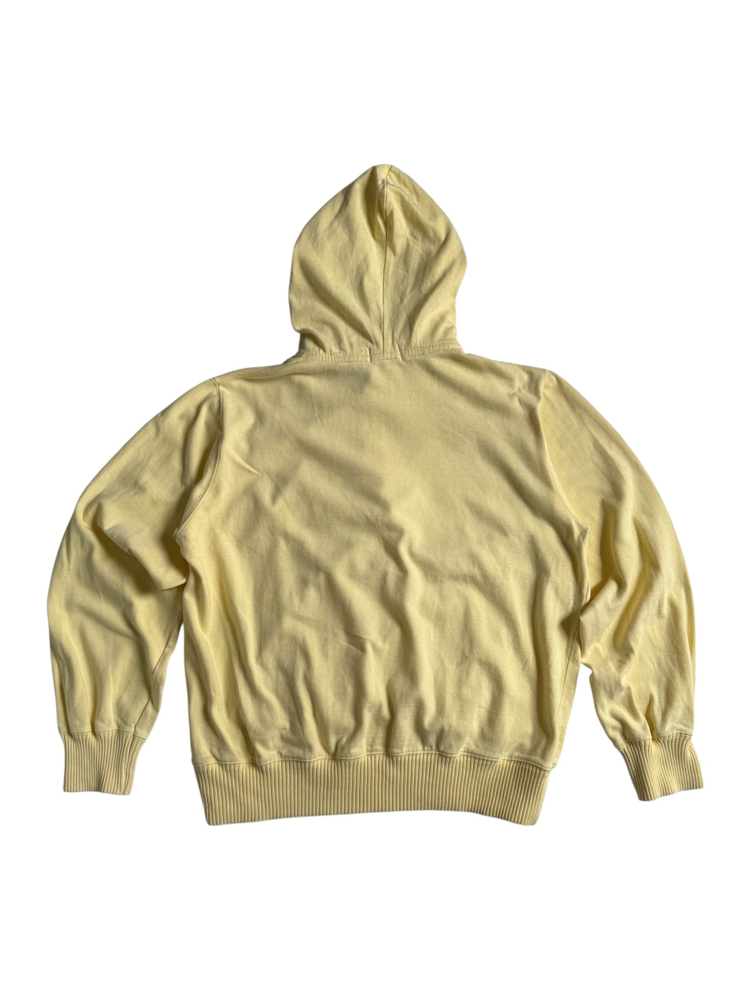 Vintage Brooks Brothers Pullover Hoodie Yellow Cotton Made in British