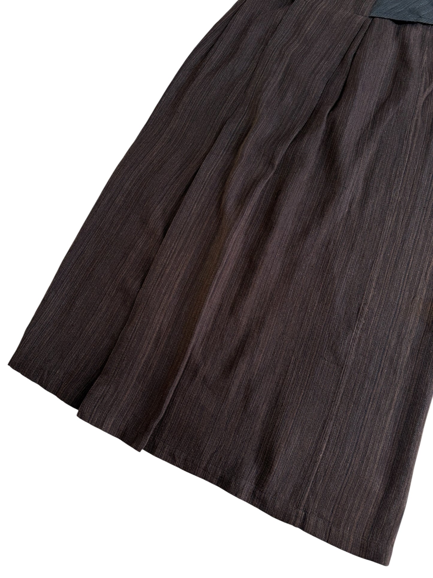 Jurgen Lehl Silk Cotton Panel Skirt Japanese Designer