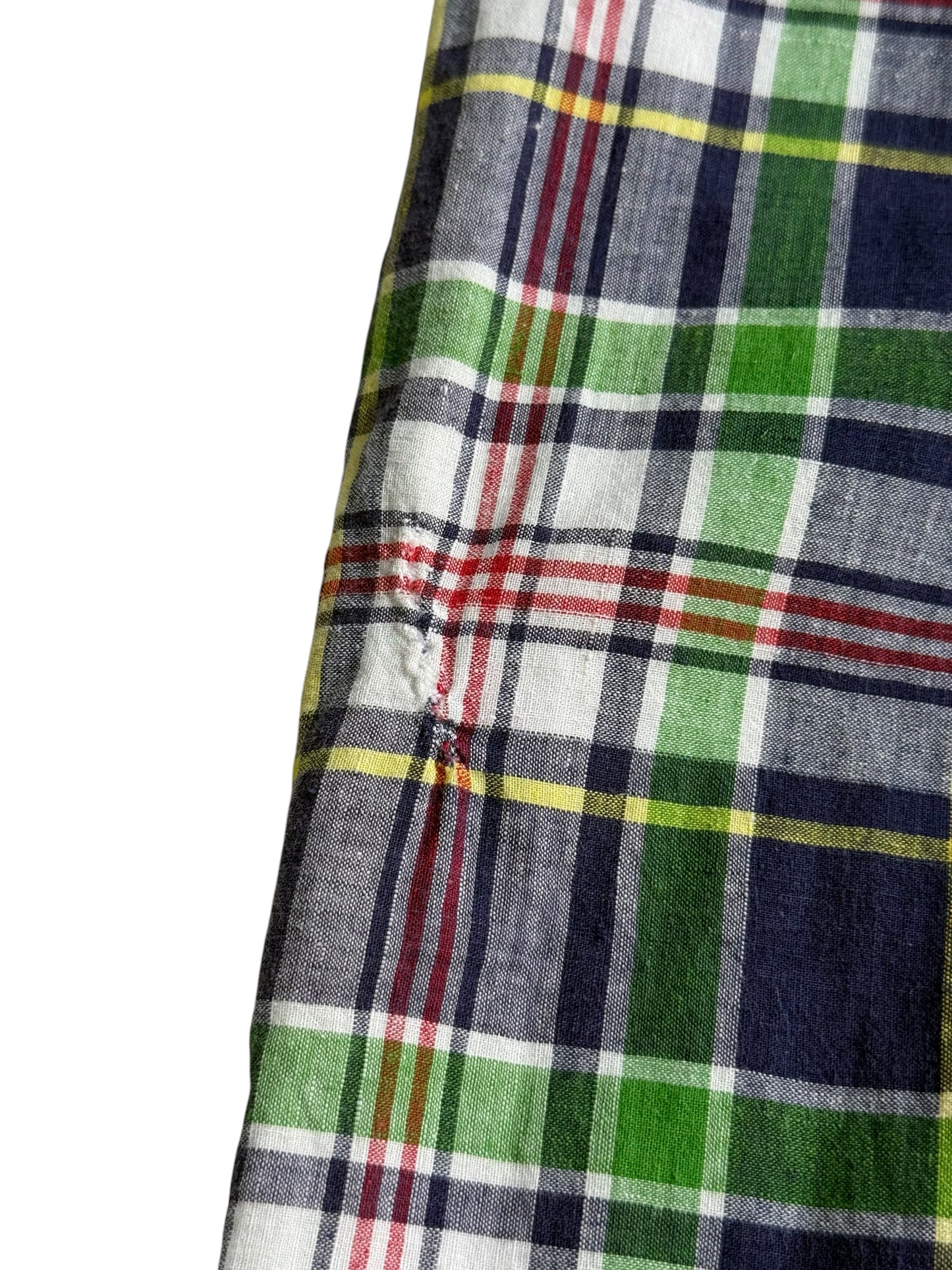 Vintage 1970s-80s Plaid Cotton Pants