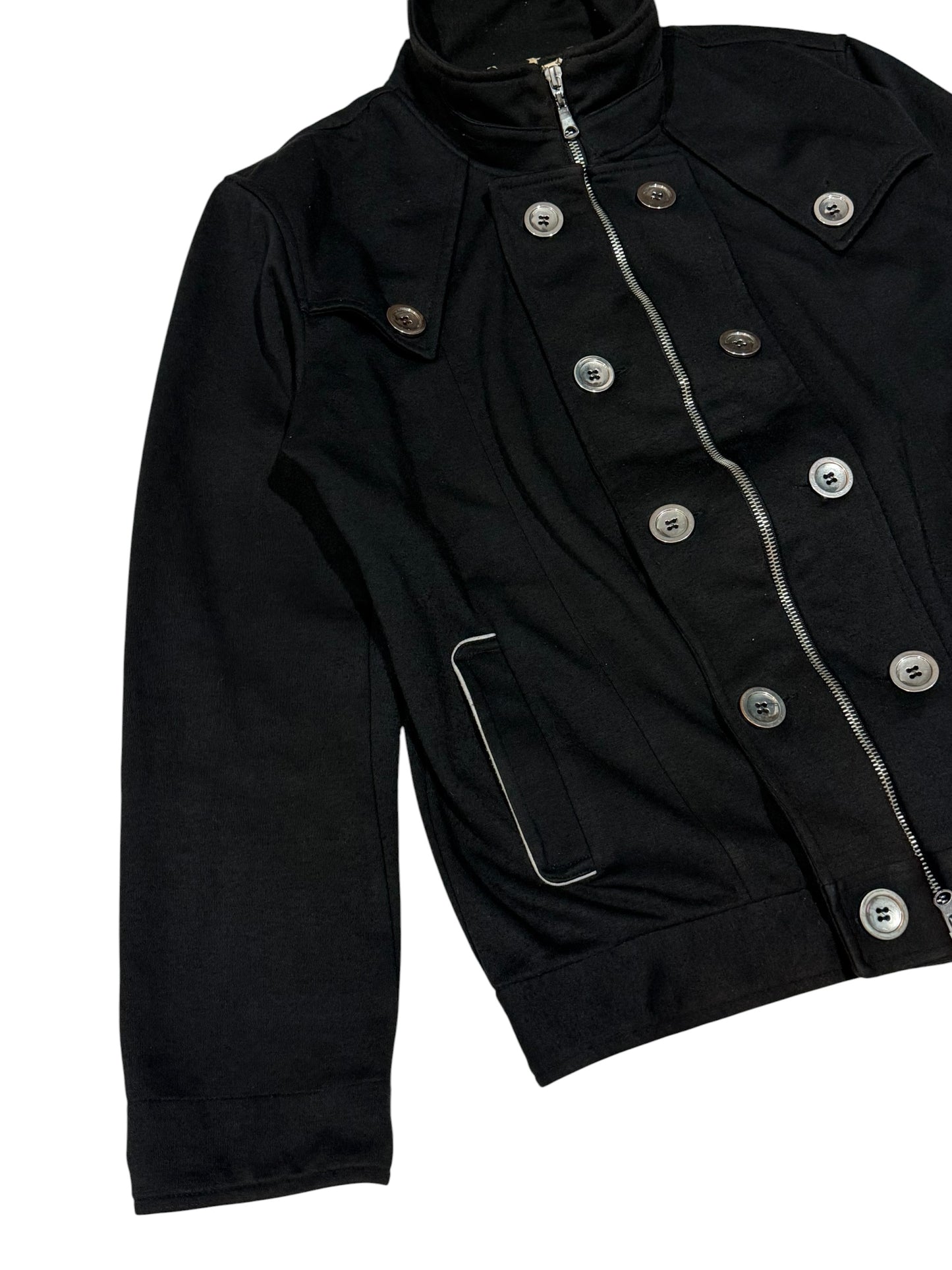 Vintage Semantic Design Napoleon Jacket Military Star Print
