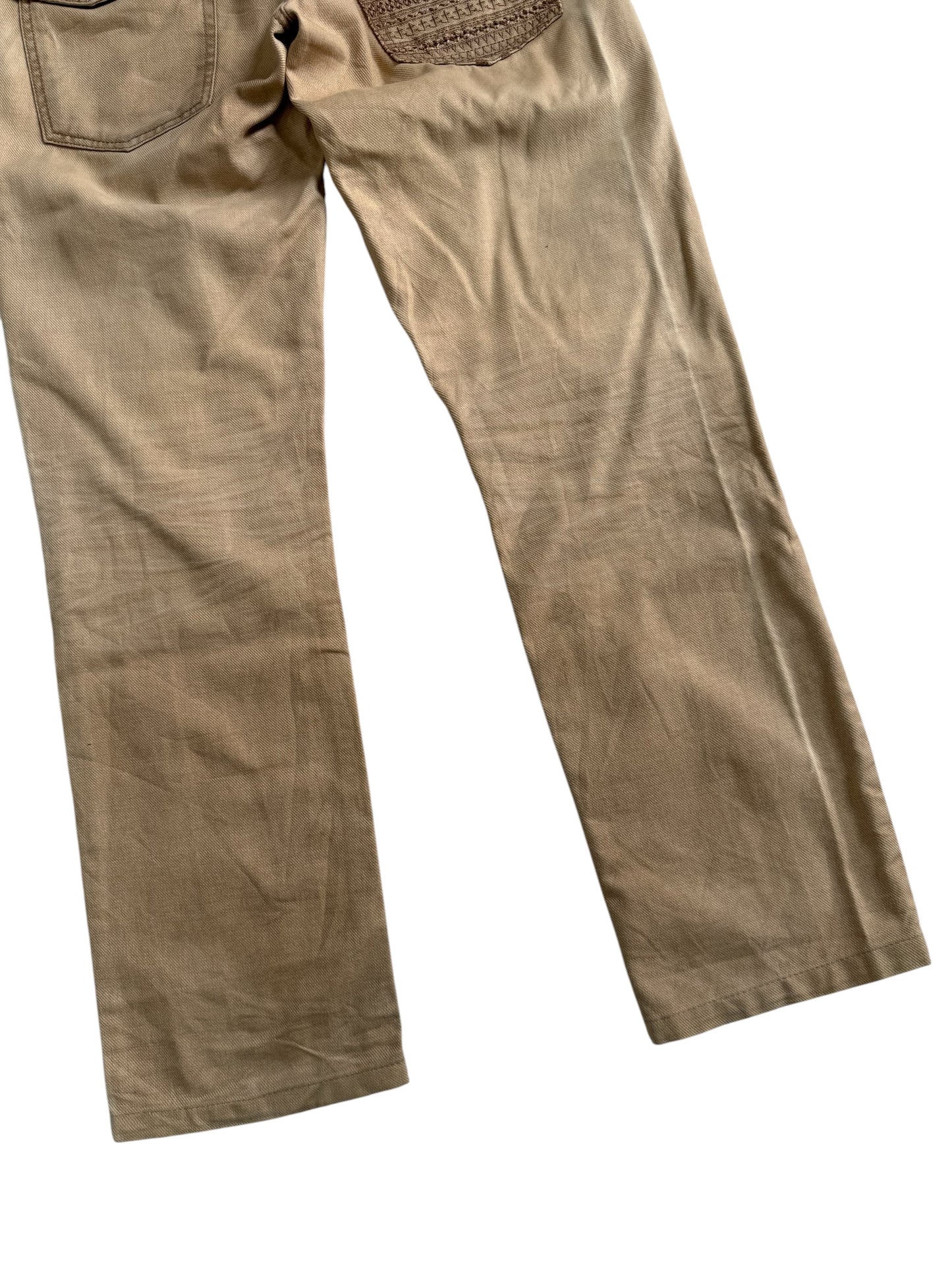 Semantic Design Embroidered Skull Denim Jeans Japanese Designer Pants