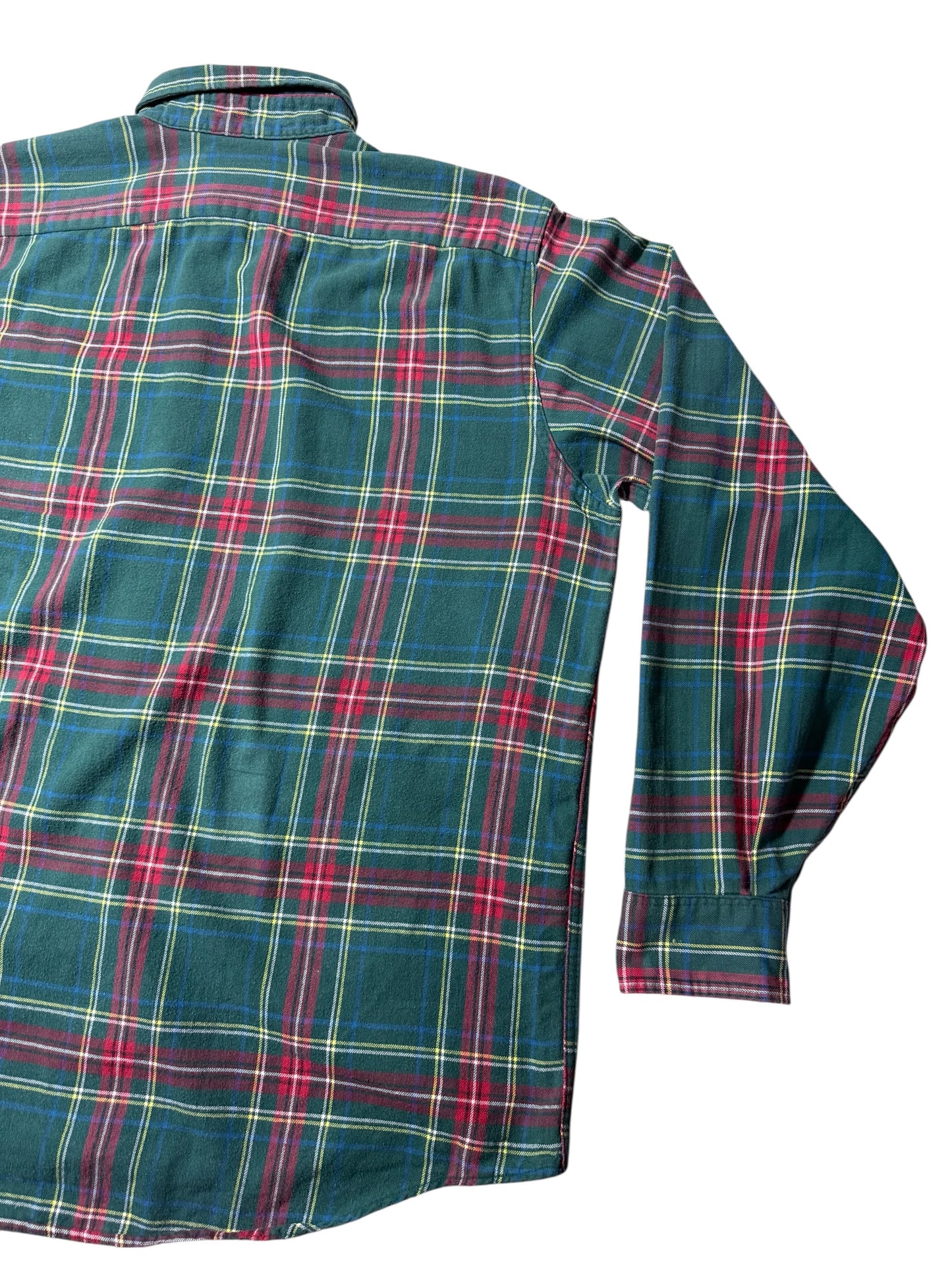 Vintage 1980s-90s LL Bean Plaid Flannel Shirt Made in USA