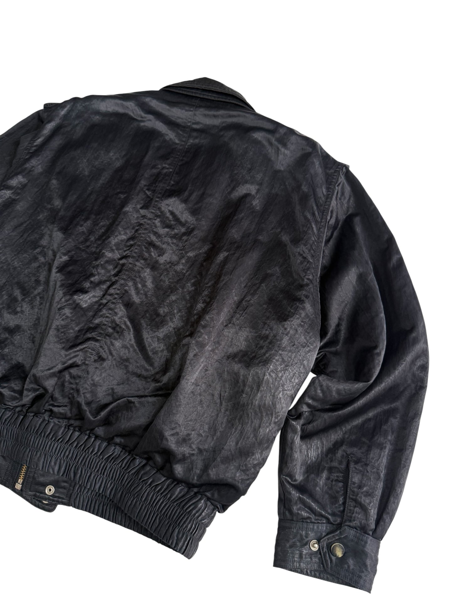 Vintage 80s 90s Japanese Multi Pocket Flight Bomber Jacket Removable Boa Liner