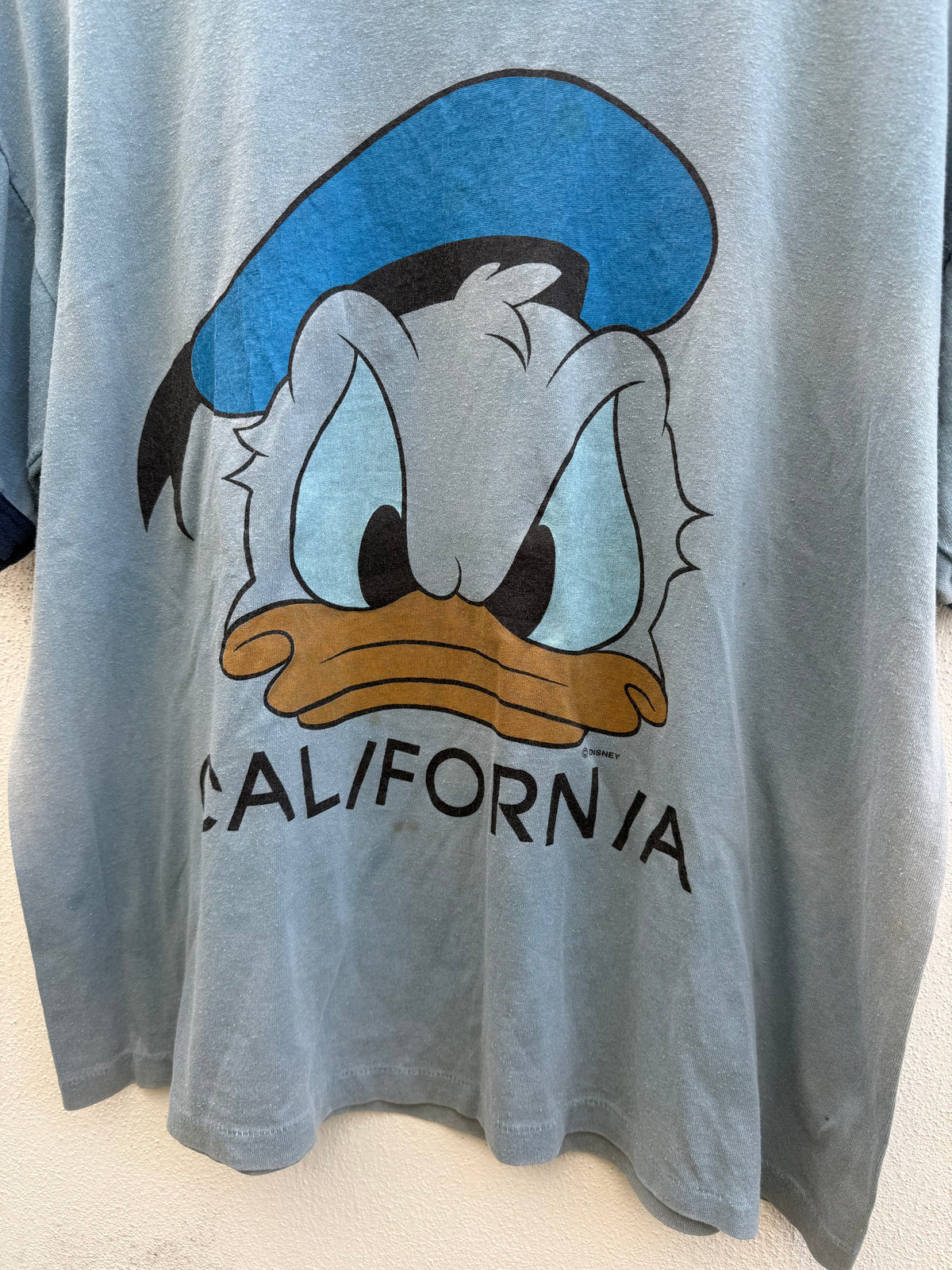 Vintage Donald Duck California Disney Ringer Tshirt
