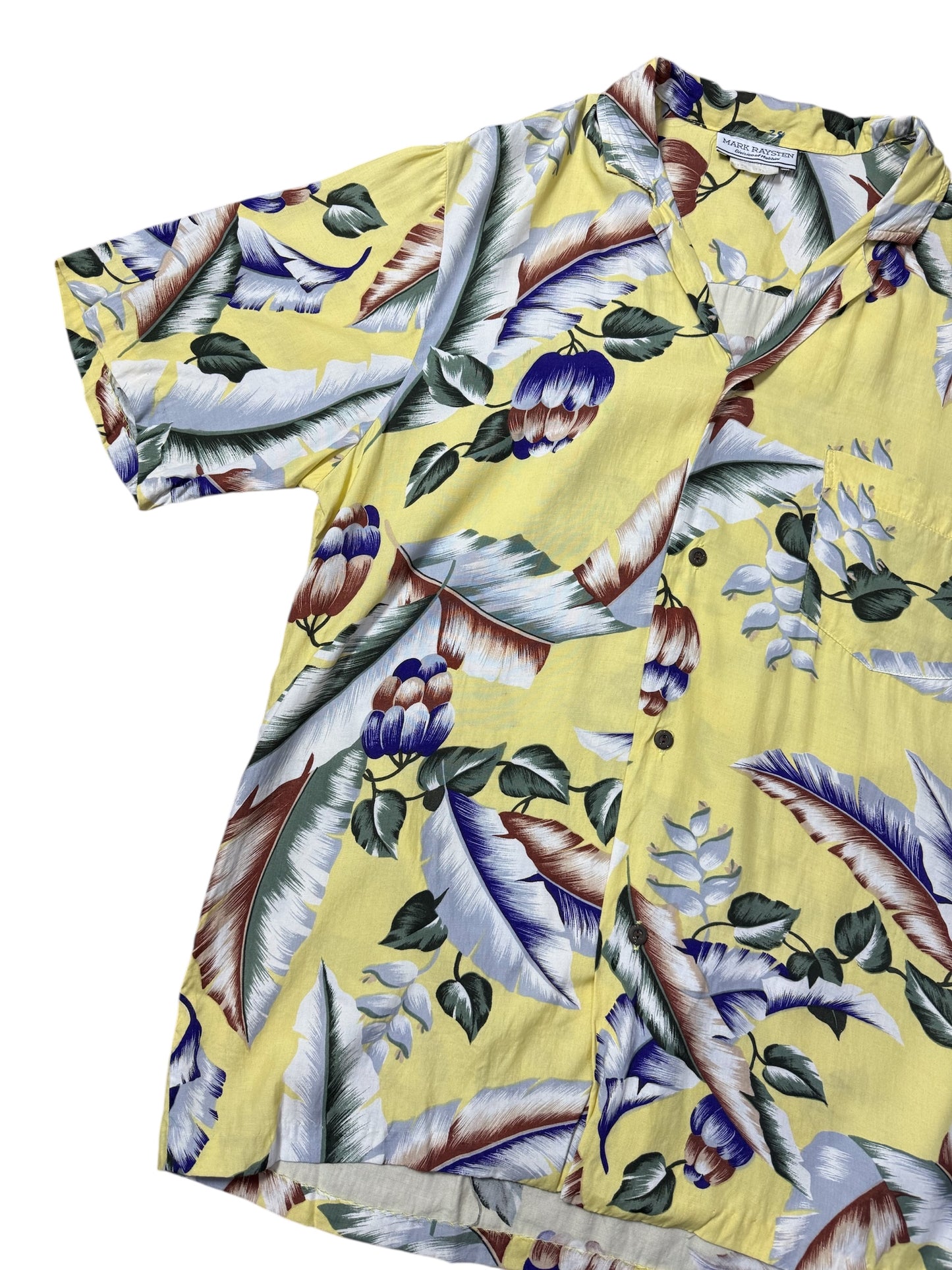 Vintage 1960s-70s Mark Raysten Division Of Malihini Hawaiian Shirt Rayon