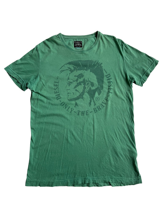Vintage Y2K Diesel Only The Brave Graphic Tshirt