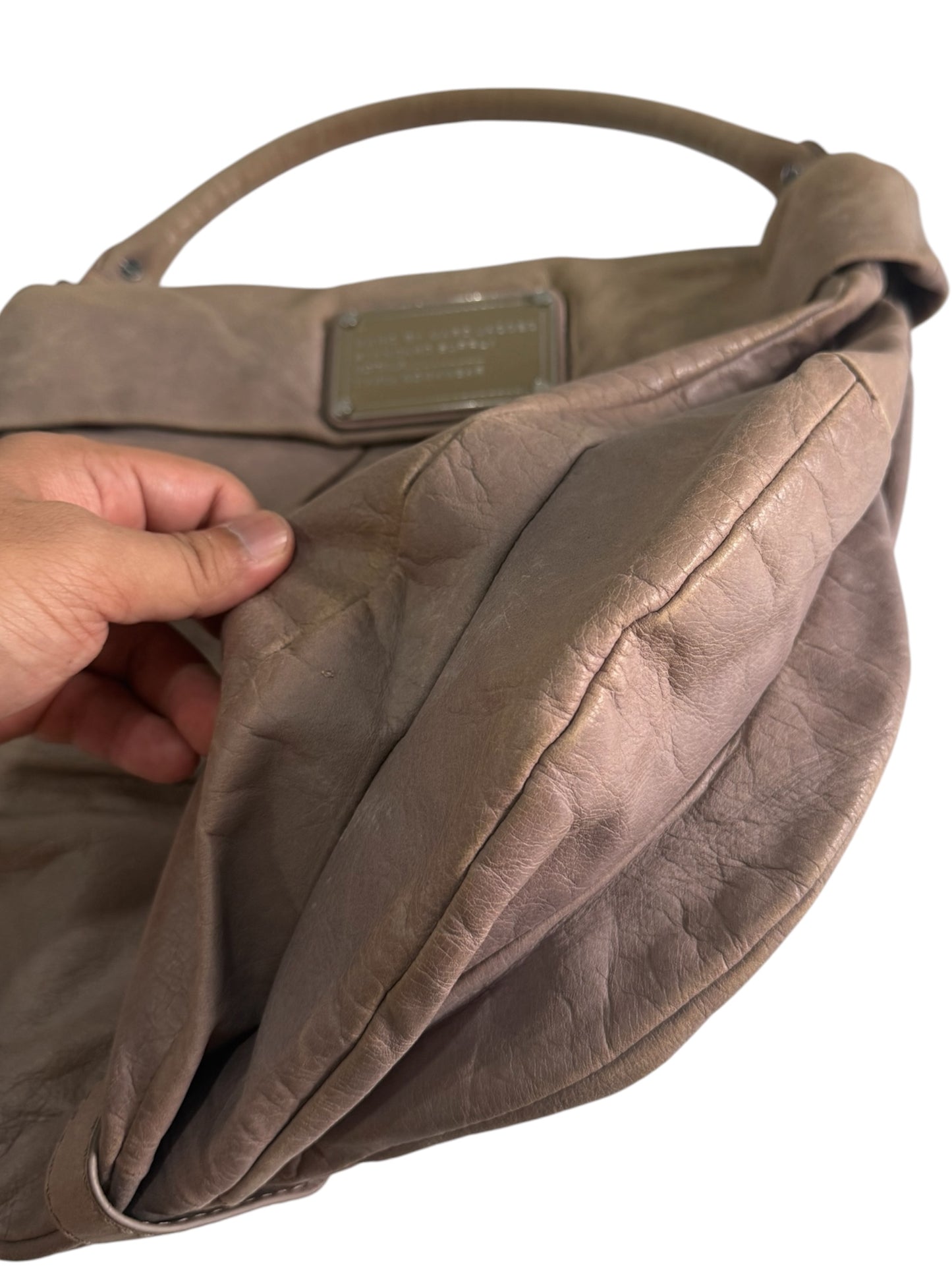 Marc by Marc Jacobs Type Workwear Leather Hobo Bag