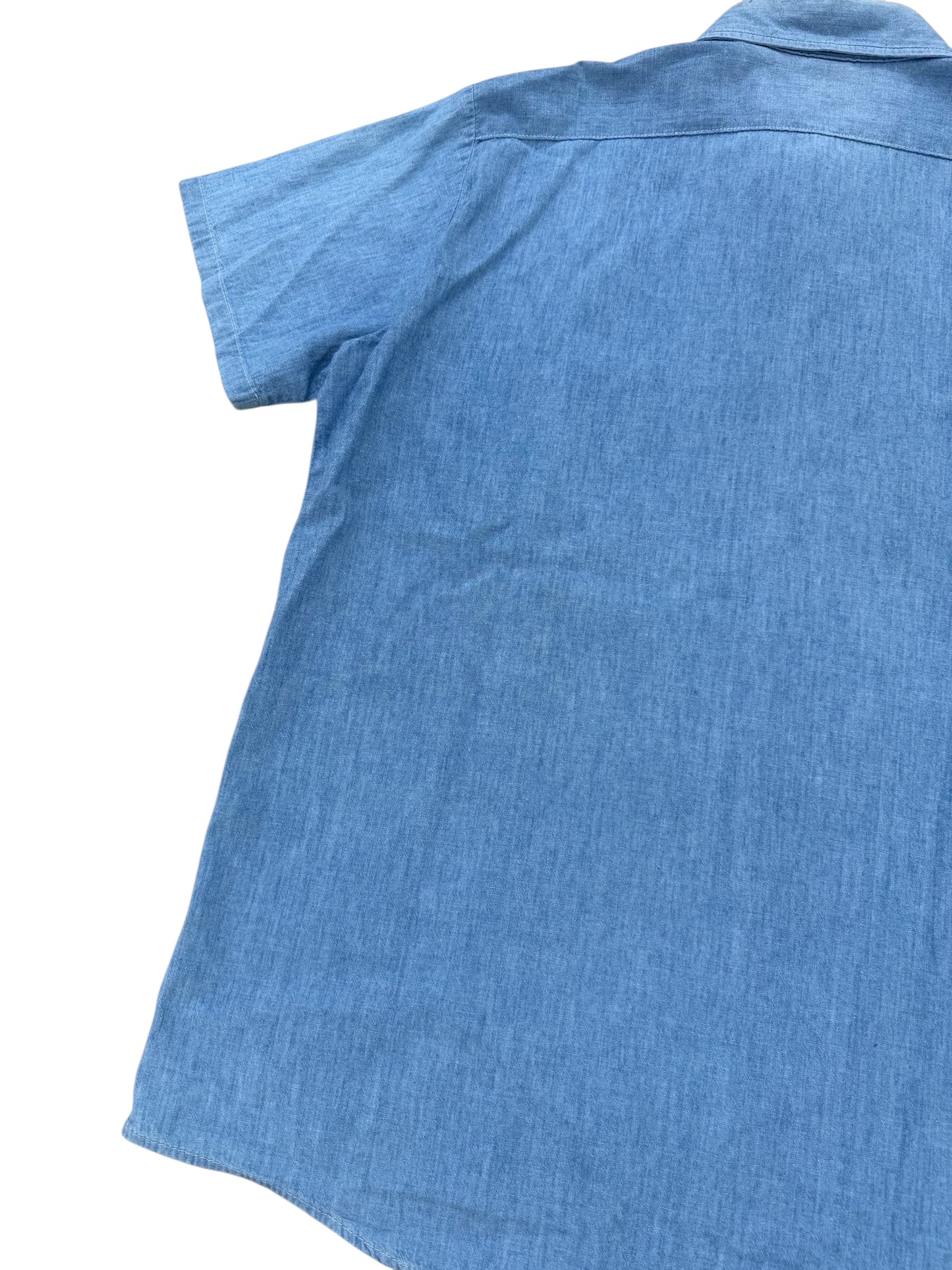 Vintage 1970s-80s OshKosh B’gosh Made in USA Chambray Work Shirt
