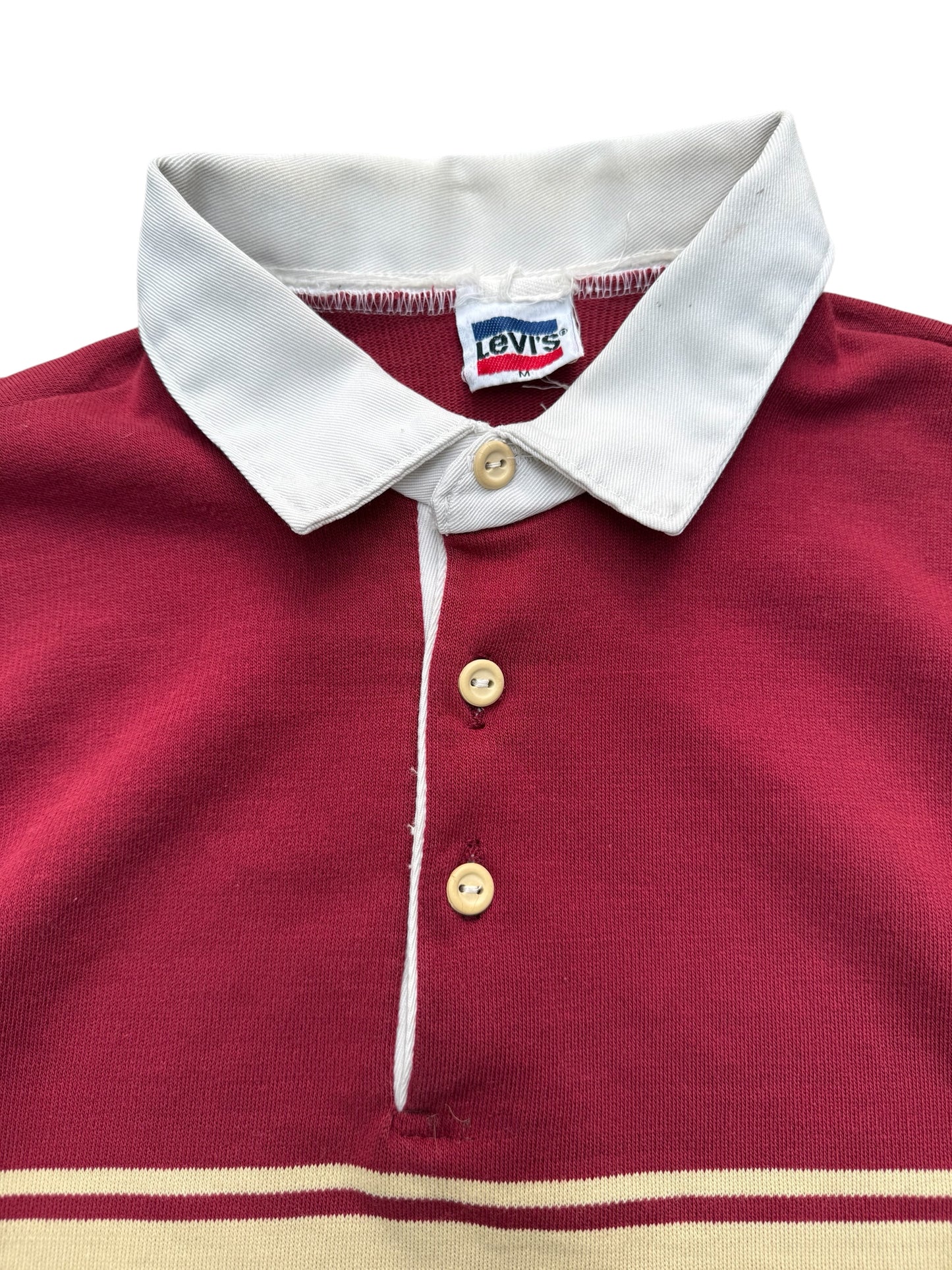 Vintage 1980s-90s Levi’s Rugby Shirt Two-Tone Stripe